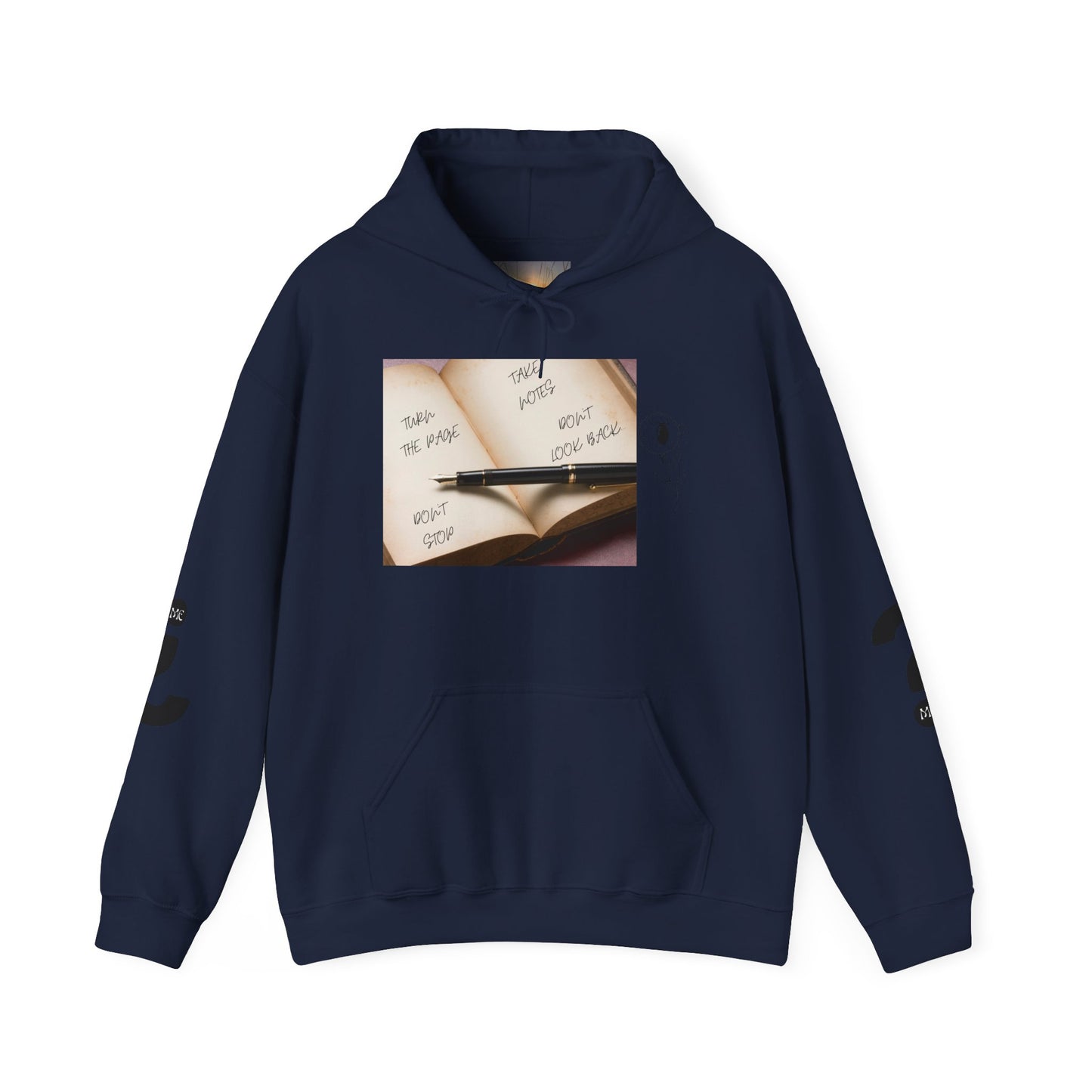 TURN THE PAGE Inspirational Quote Hoodie, Cozy Sweatshirt for Writers, Motivational Gift, Book Lover Apparel, Perfect for Holidays