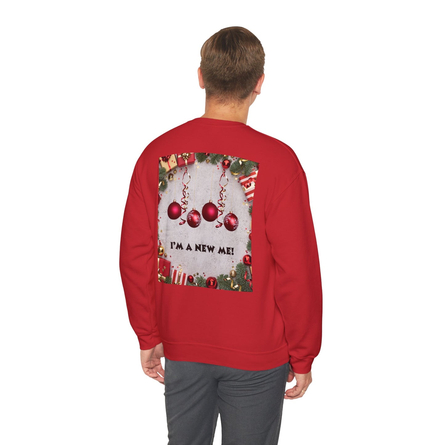 Cozy Christmas Sweatshirt - Reflect Empathy & Be A New You, Holiday Gift, Winter Fashion, Christmas Celebration, Unisex Crewneck