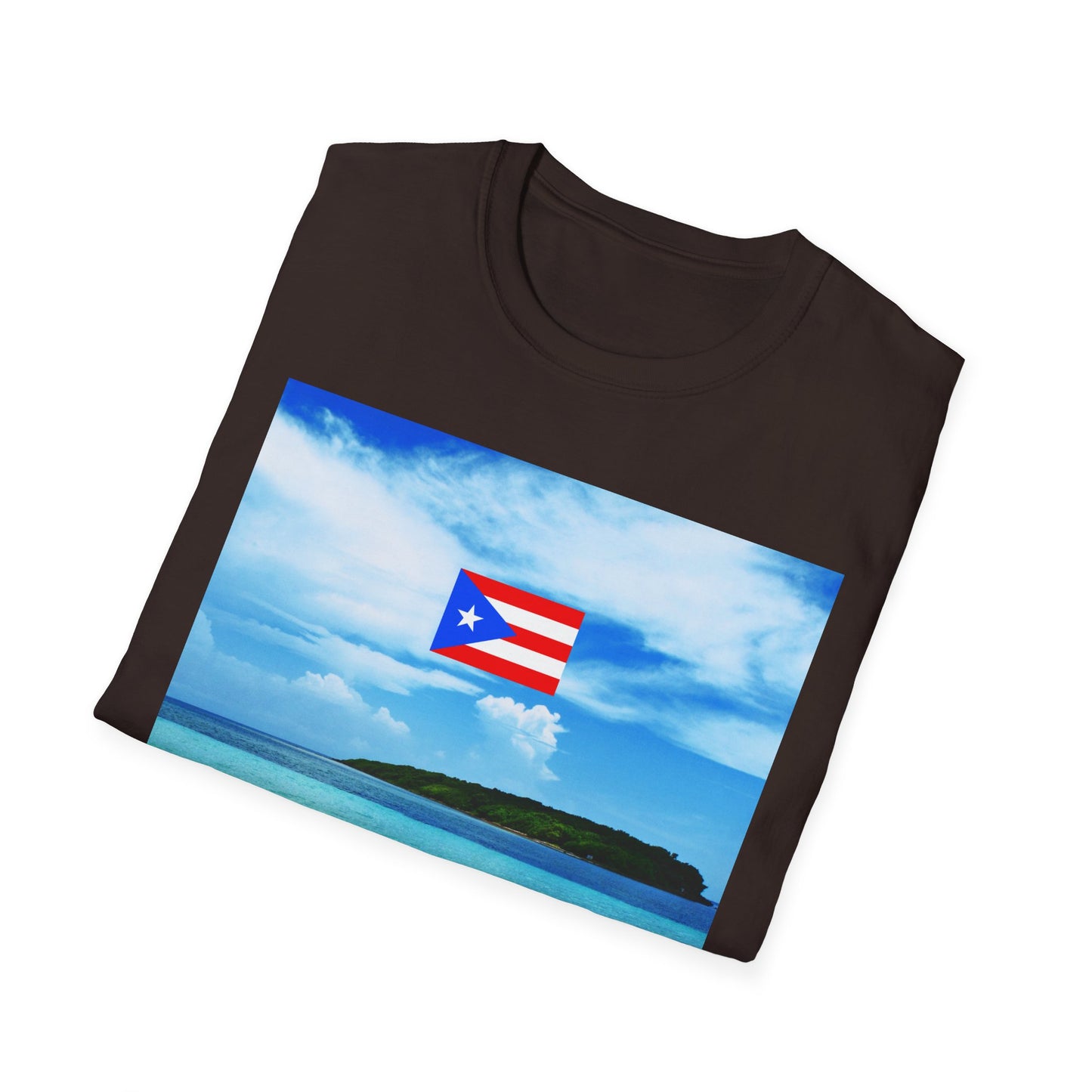 Puerto Rico Pride T-Shirt, Beach Vacation Tee, Unisex Graphic Shirt, Lighthouse Design, Caribbean Summer Wear