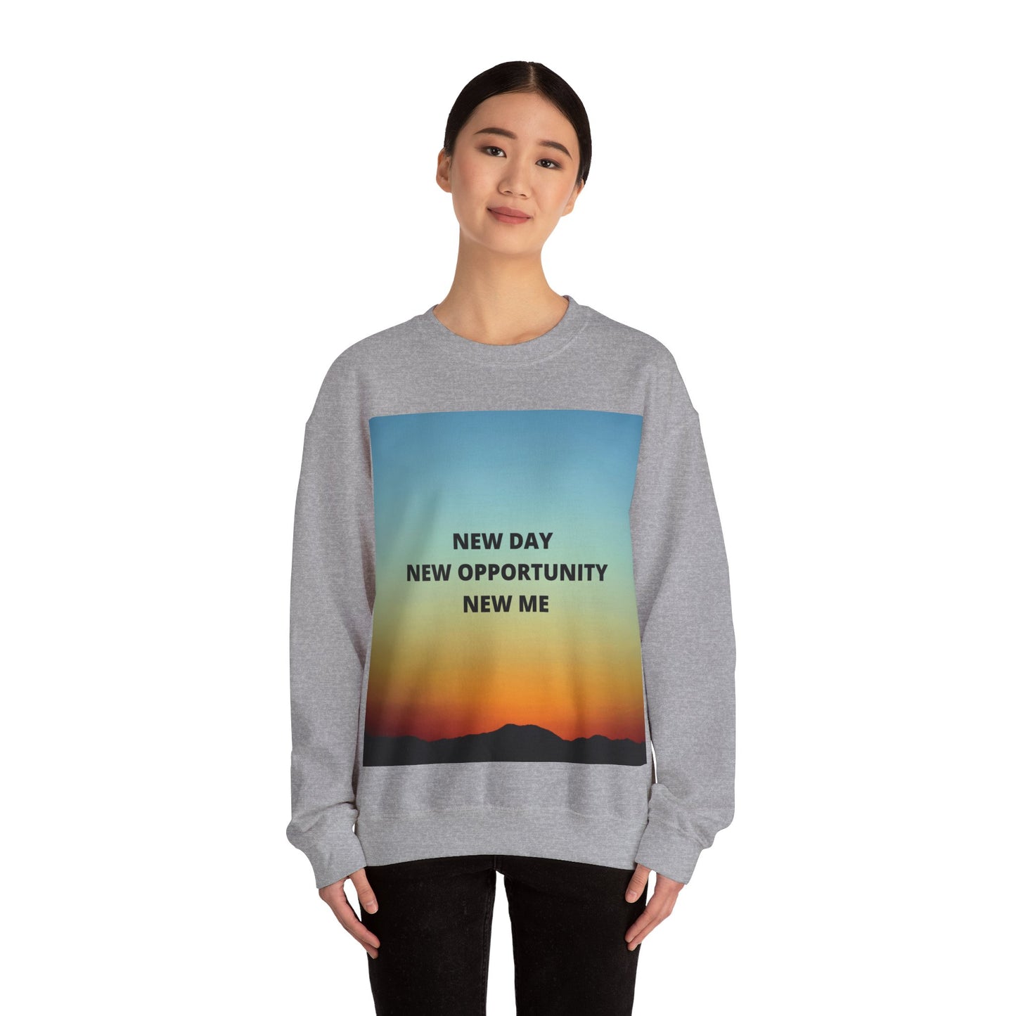 NEW DAY NEW OPPORTUNITY NEW ME Unisex Heavy Blend™ Crewneck Sweatshirt