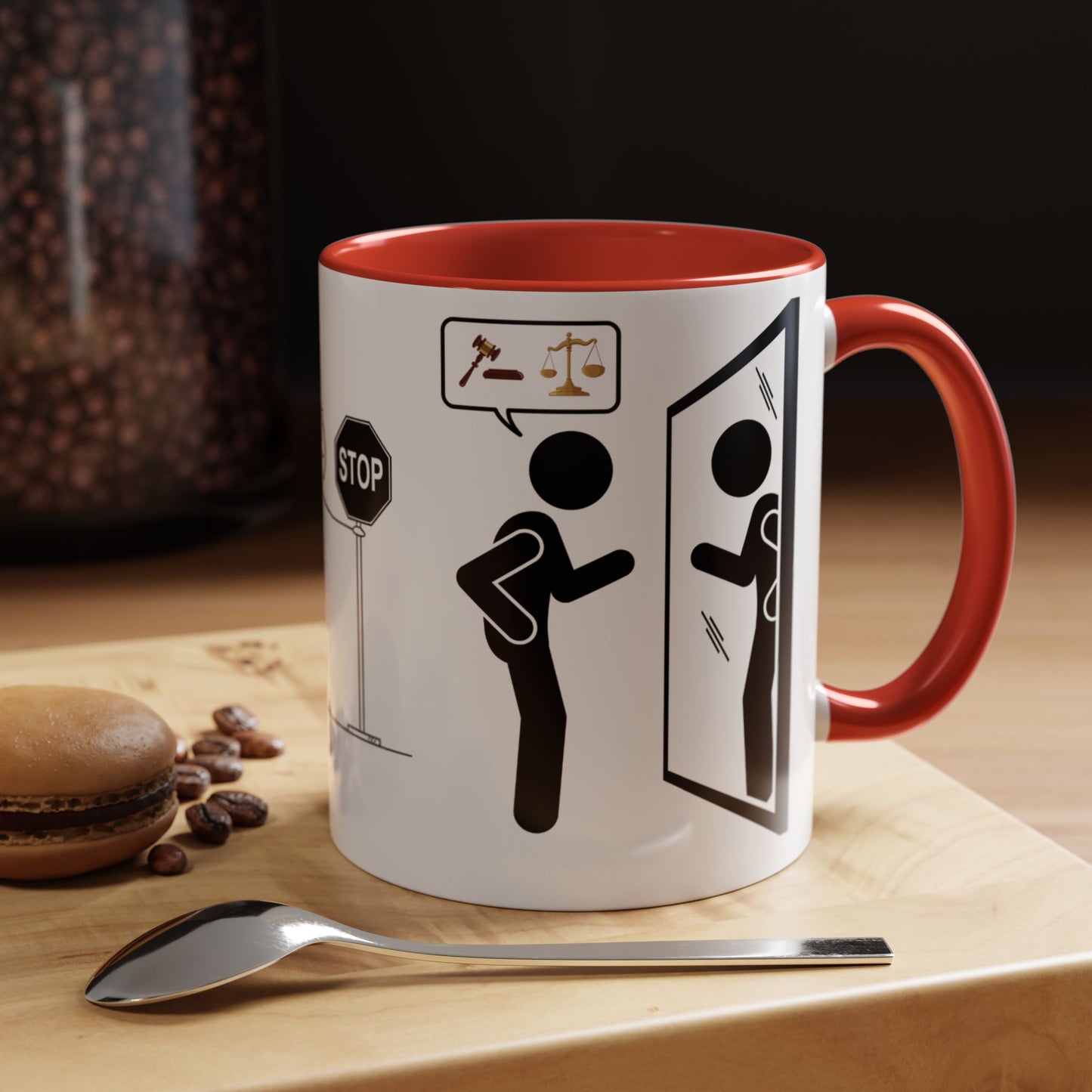 JUZGANDO Coffee Mug for Everyday Laughs, Funny Gift for Coffee Lovers, Quirky Office Mug, Unique Holiday Gift, Playful Drinkware