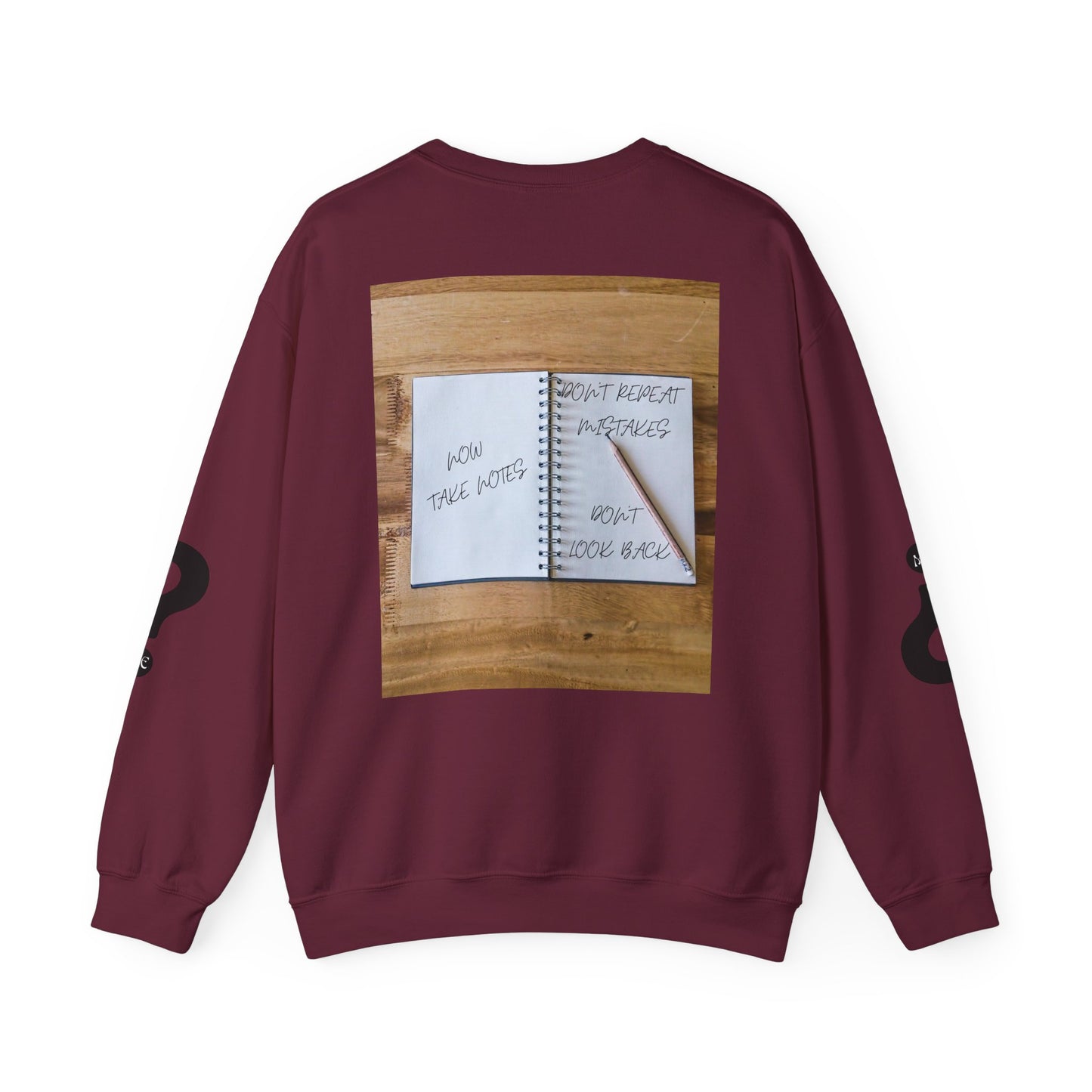 TURN THE PAGE Inspirational Sweatshirt for Note-Takers, Cozy Crewneck, Motivational Gift, Book Lovers, Back-to-School Apparel