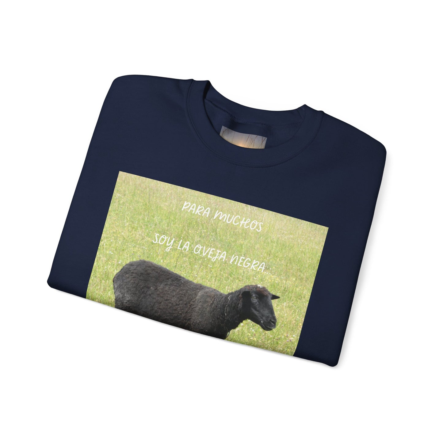 OVEJA NEGRA Crewneck Sweatshirt, Perfect Gift for Animal Lovers, Farmhouse Style, Pastoral Vibe, Ideal for Holidays