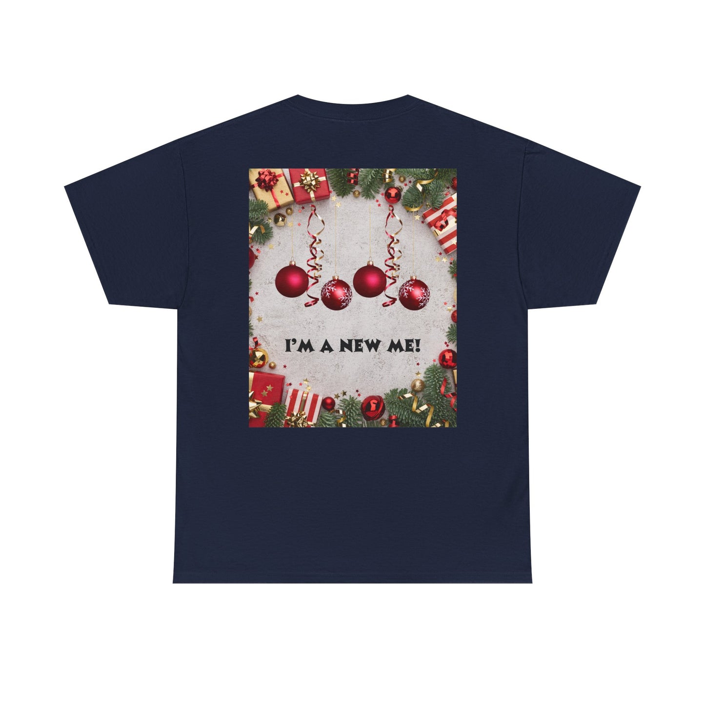 Christmas-Themed Unisex Heavy Cotton Tee, Holiday Gift, Festive Apparel, Family Gatherings, New Year Celebrations, Cute Christmas Shirt