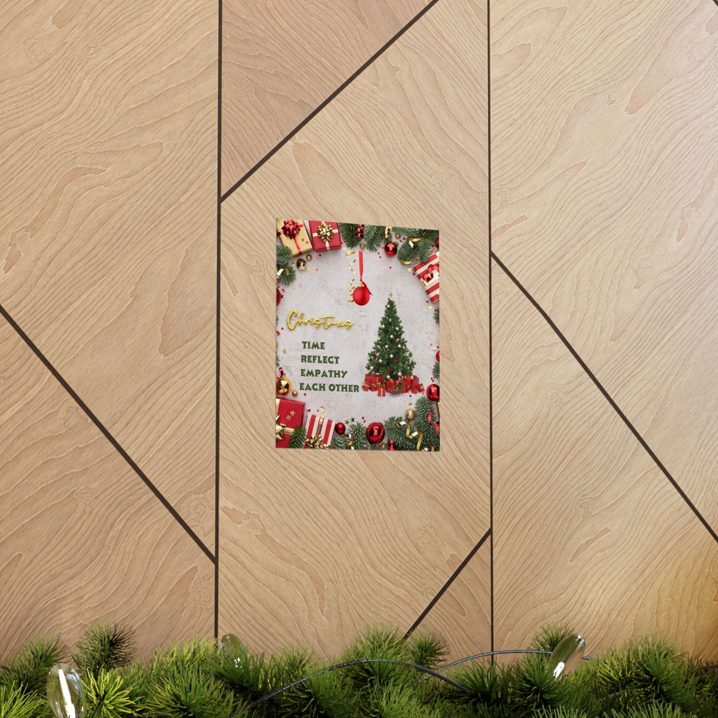 Christmas Themed Matte Vertical Posters, Holiday Wall Decor, Festive Art Print, Seasonal Decor, Gift for Family and Friends