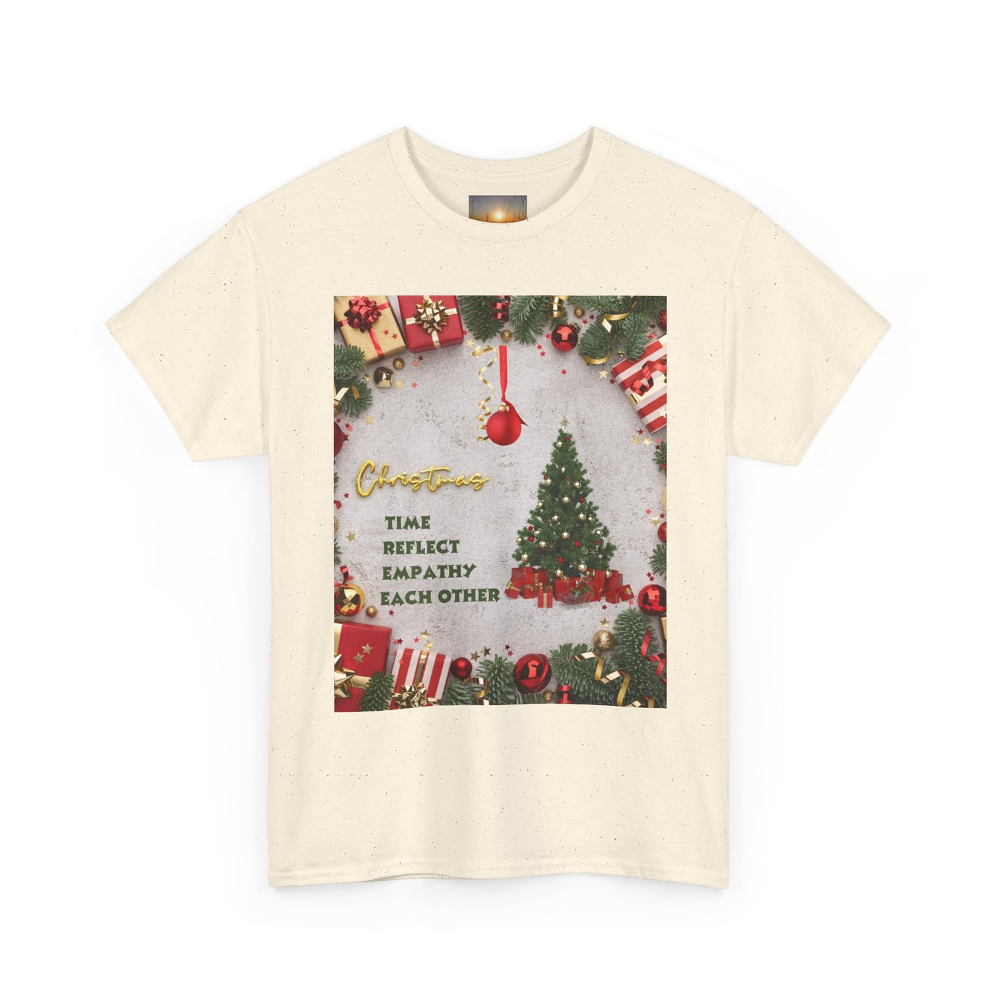 Christmas-Themed Unisex Heavy Cotton Tee, Holiday Gift, Festive Apparel, Family Gatherings, New Year Celebrations, Cute Christmas Shirt