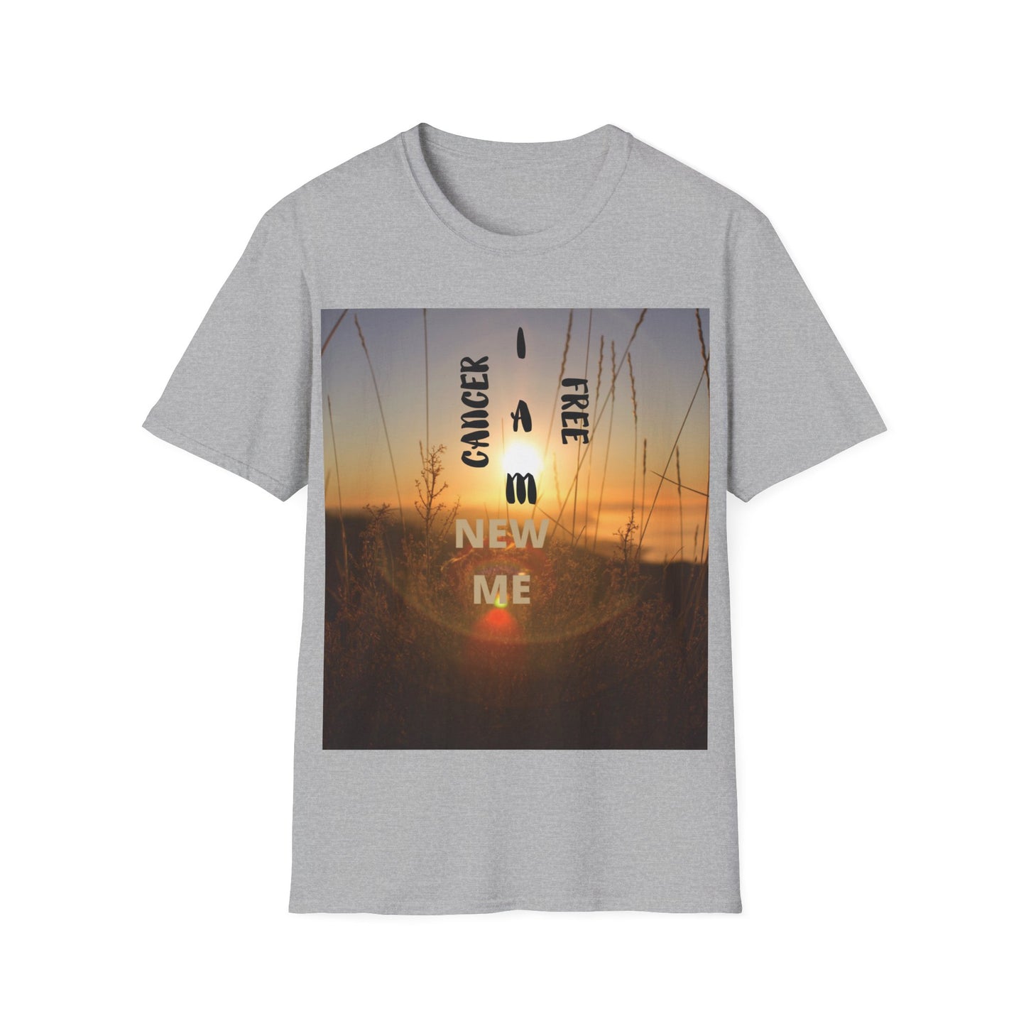 CANCER FREE I AM NEW ME Unisex Softstyle T-Shirt