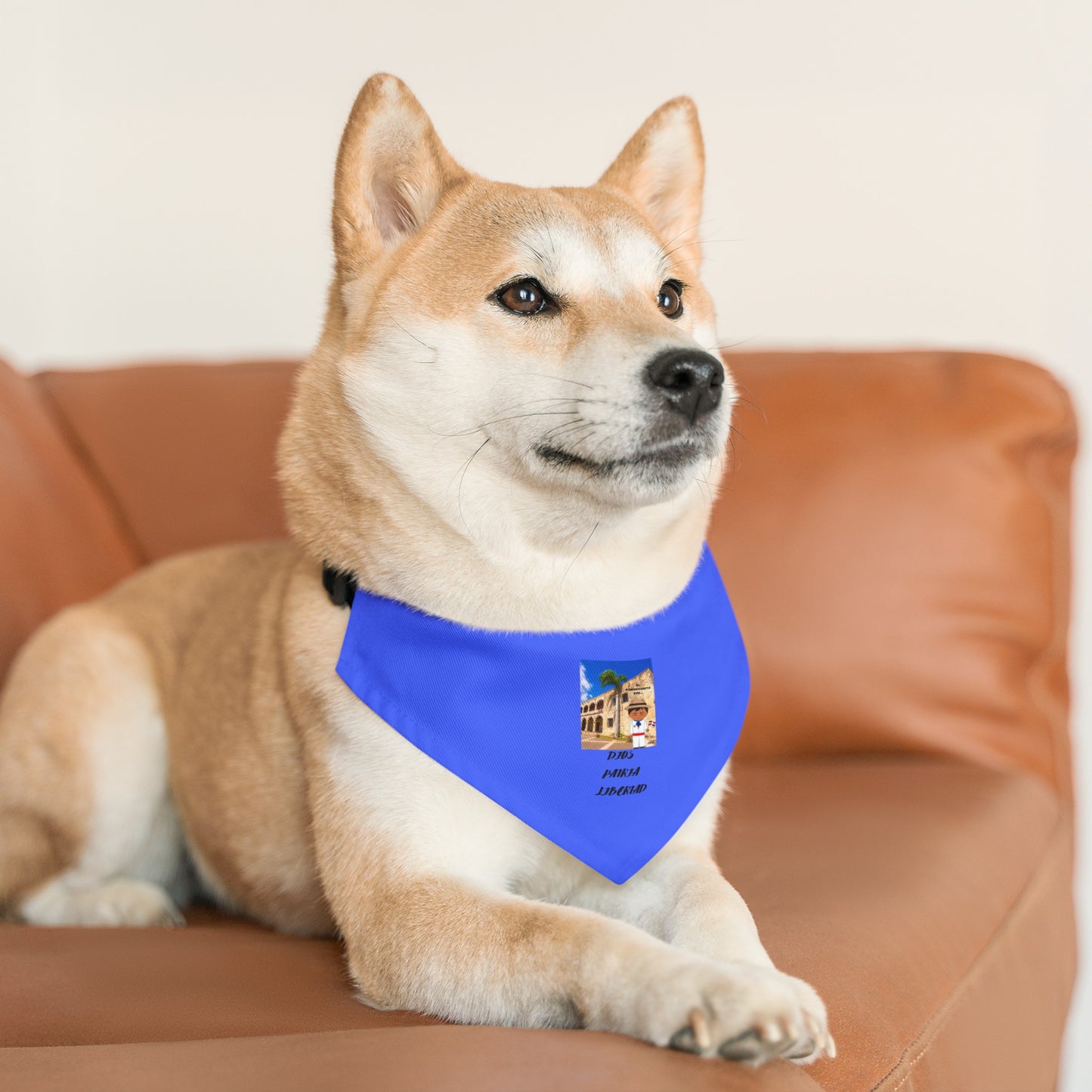 DIOS PATRIA LIBERTAD EL DOMINICANITO ESE Pet Bandana Collar