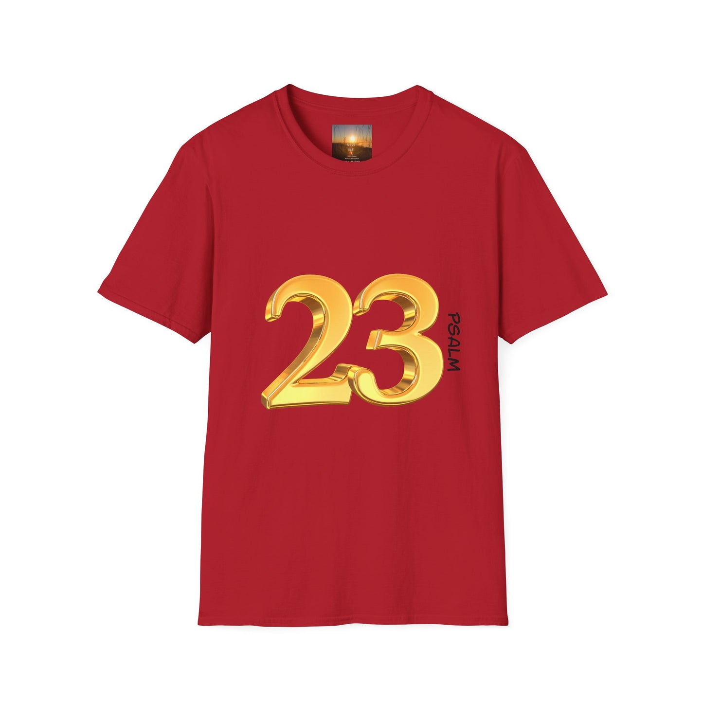 PSALM 23 Comfortable Faith-Inspired T-Shirt with Psalm 23 Design, Spiritual Tee, Christian Apparel, Inspirational Gifts, Everyday Wear