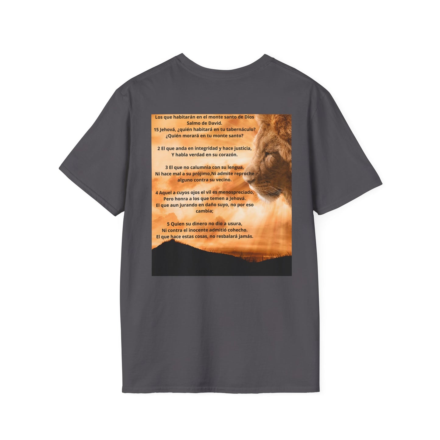 SALMOS 15 Inspirational T-Shirt, Unisex Softstyle Tee, Birthday Gift, Motivational Shirt, Soft Cotton Top, Unique Design