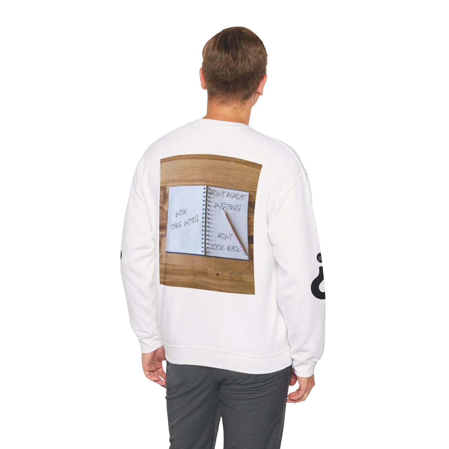 TURN THE PAGE Inspirational Sweatshirt for Note-Takers, Cozy Crewneck, Motivational Gift, Book Lovers, Back-to-School Apparel