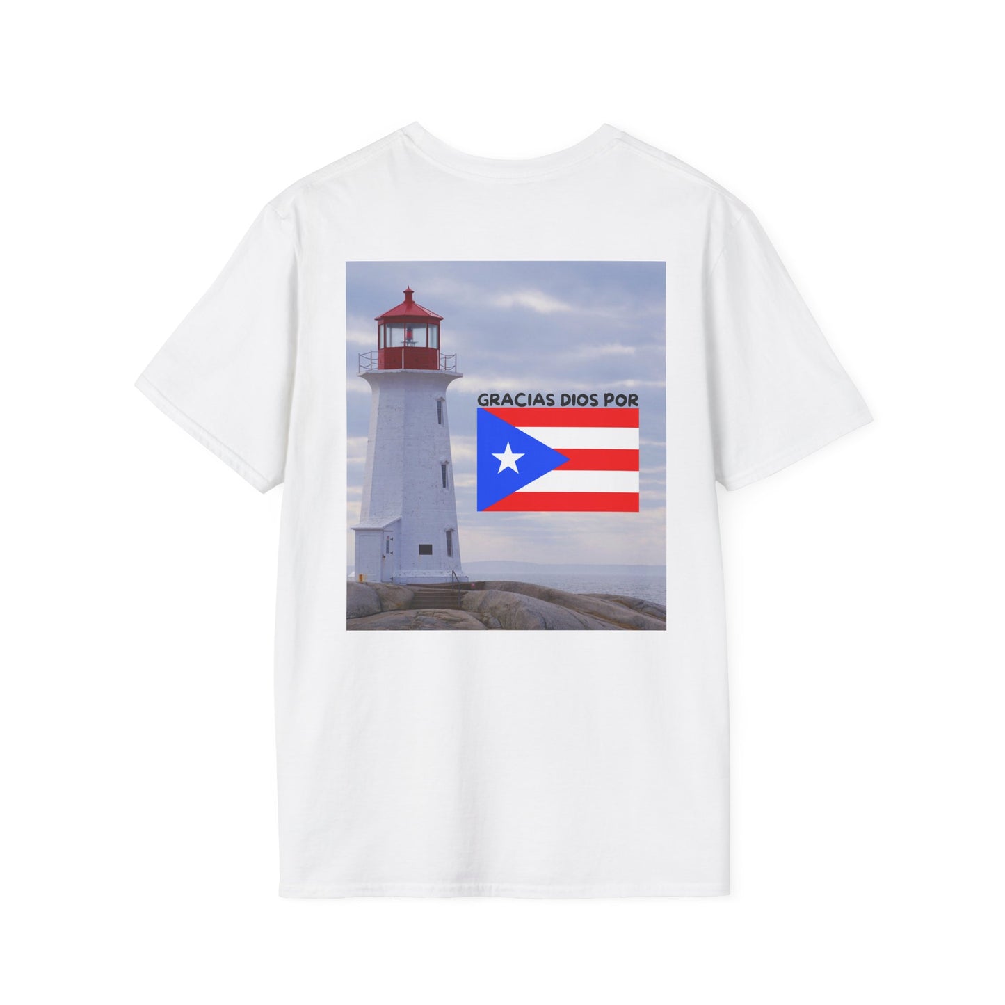 Puerto Rico Pride T-Shirt, Beach Vacation Tee, Unisex Graphic Shirt, Lighthouse Design, Caribbean Summer Wear