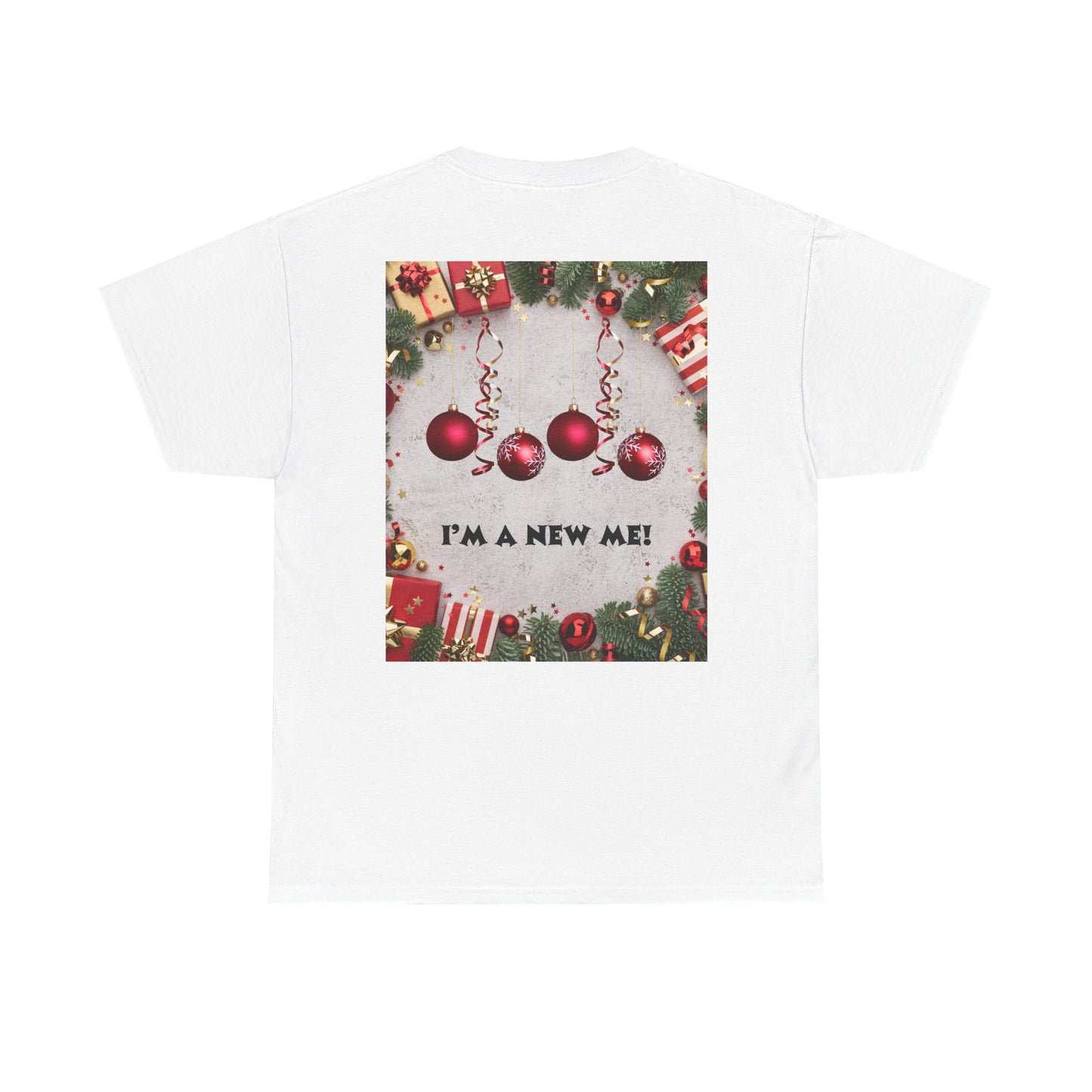 Christmas-Themed Unisex Heavy Cotton Tee, Holiday Gift, Festive Apparel, Family Gatherings, New Year Celebrations, Cute Christmas Shirt
