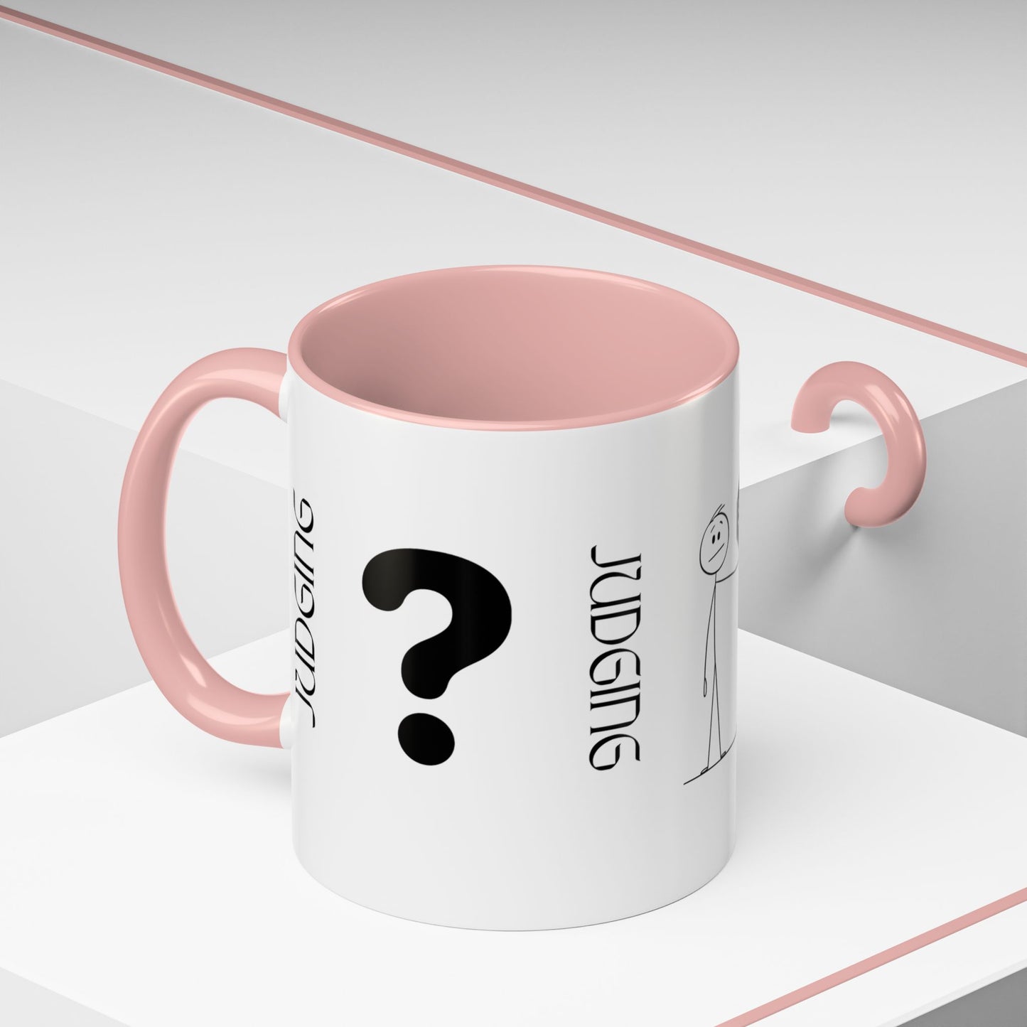Judging Coffee Mug - 11 & 15oz Ceramic Drinkware for Funny Gift, Home Decor, Office Use, Tea Lovers, Unique Present