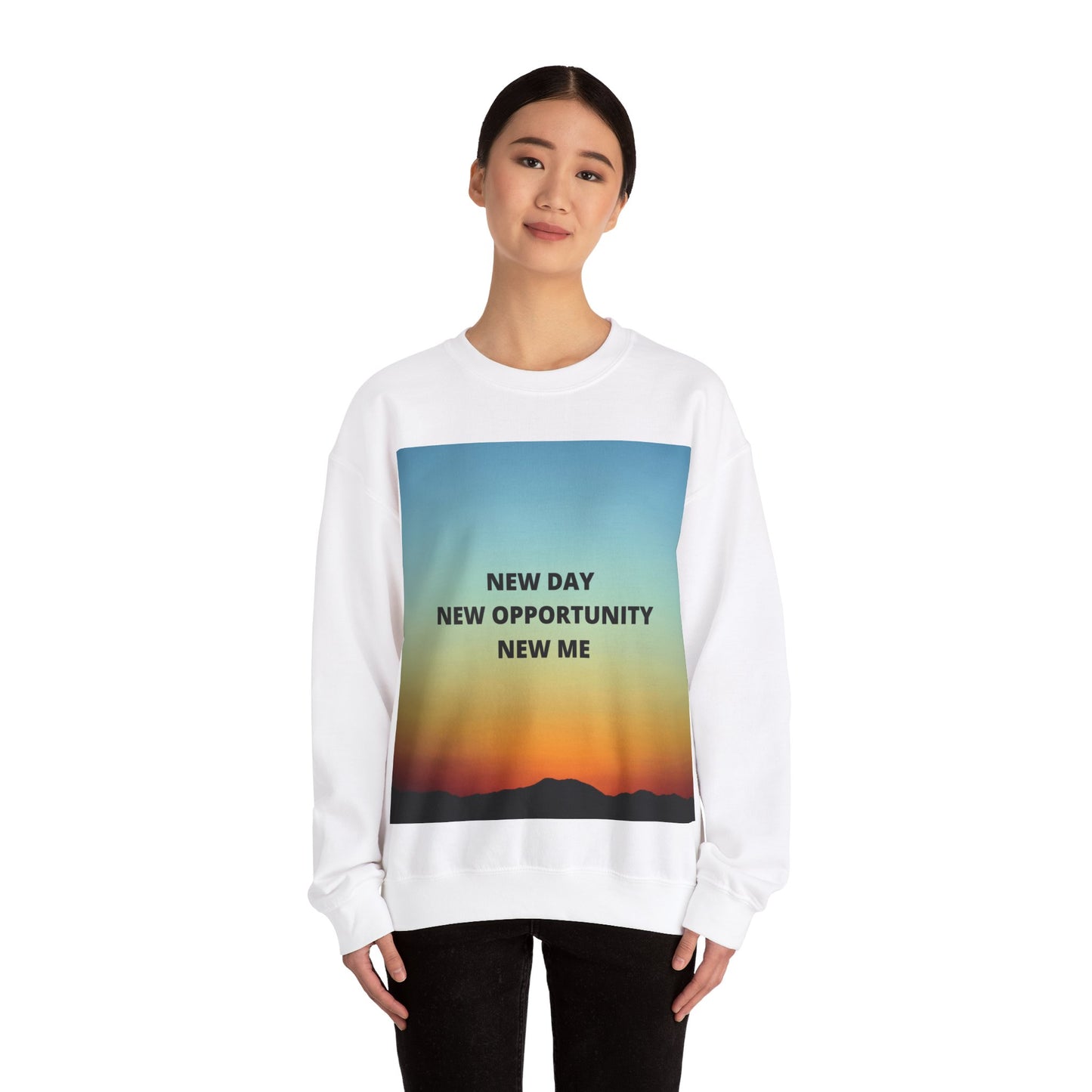 NEW DAY NEW OPPORTUNITY NEW ME Unisex Heavy Blend™ Crewneck Sweatshirt