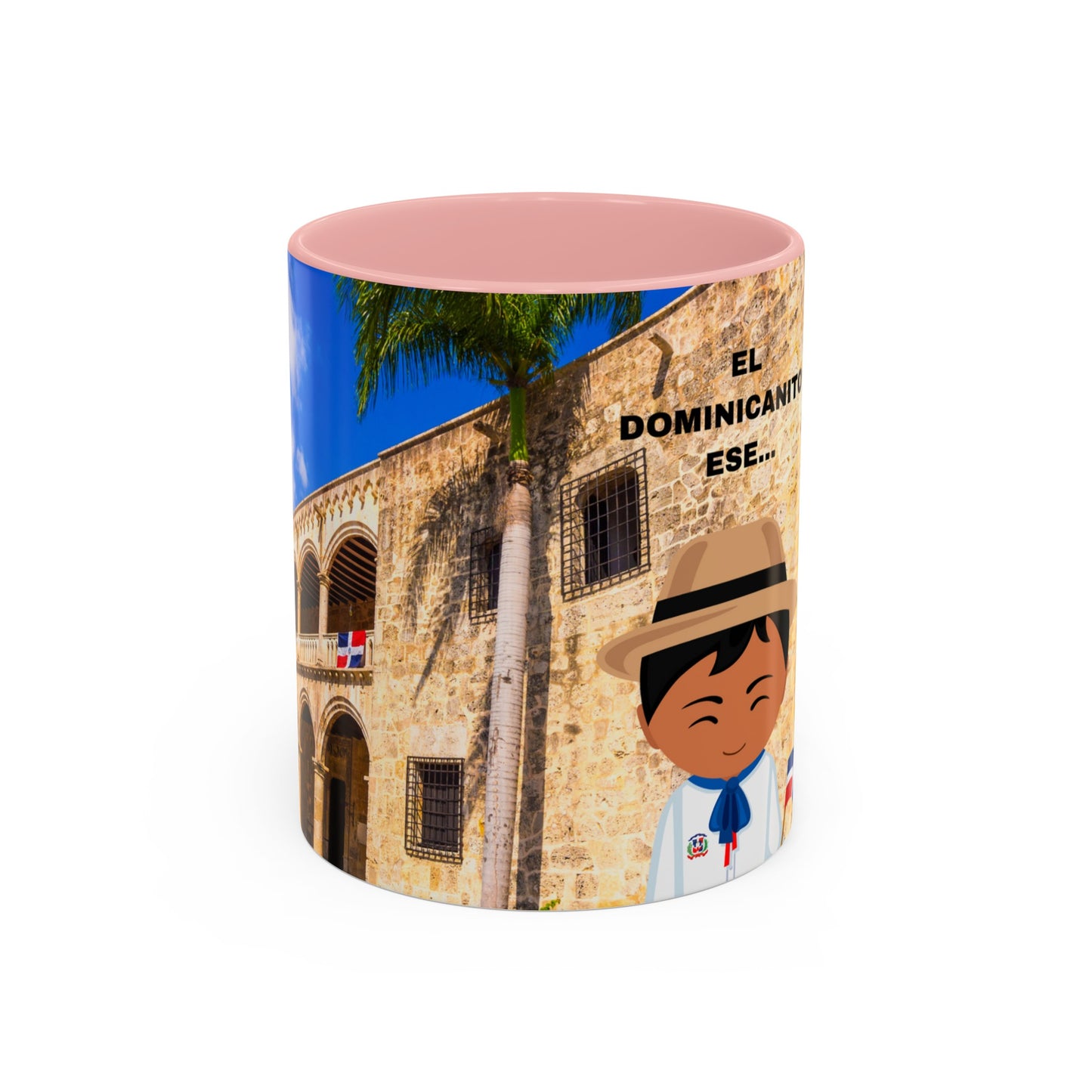 DIOS PATRIA LIBERTAD EL DOMINICANITO ESE Accent Coffee Mug, 11oz