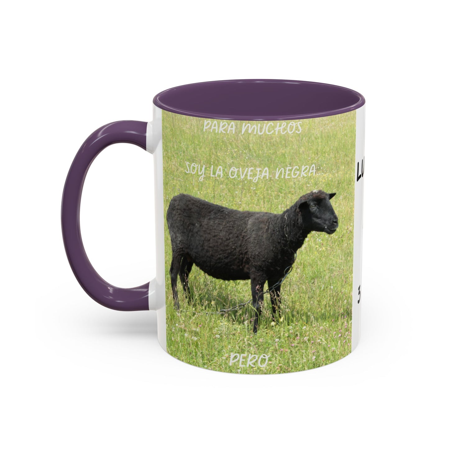 OVEJA NEGRA Personalized Accent Coffee Mug for Sheep Lovers, Custom Birthday Gift, Rustic Farmhouse Decor, Animal Mug, Unique Gift Idea