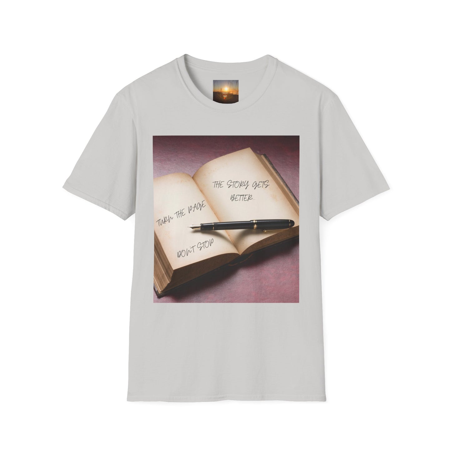 TURN THE PAGE Inspirational Book T-Shirt, Motivational Tee, Reading Lover Gift, Journal Enthusiast Apparel, Bookworm T-Shirt, Literary Quote Shirt