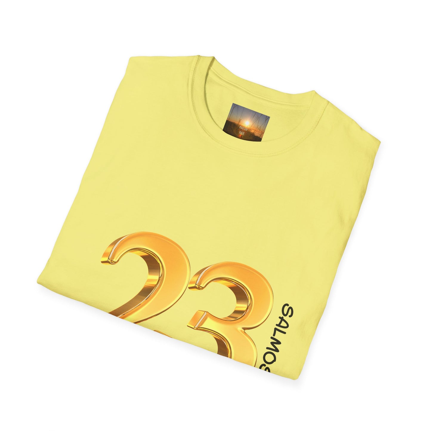 SALMOS 23 Inspirational Unisex T-Shirt with Psalm 23 Design, Motivational Gift for Friends, Faith-Based Apparel, Religious Shirt, Casual Wear