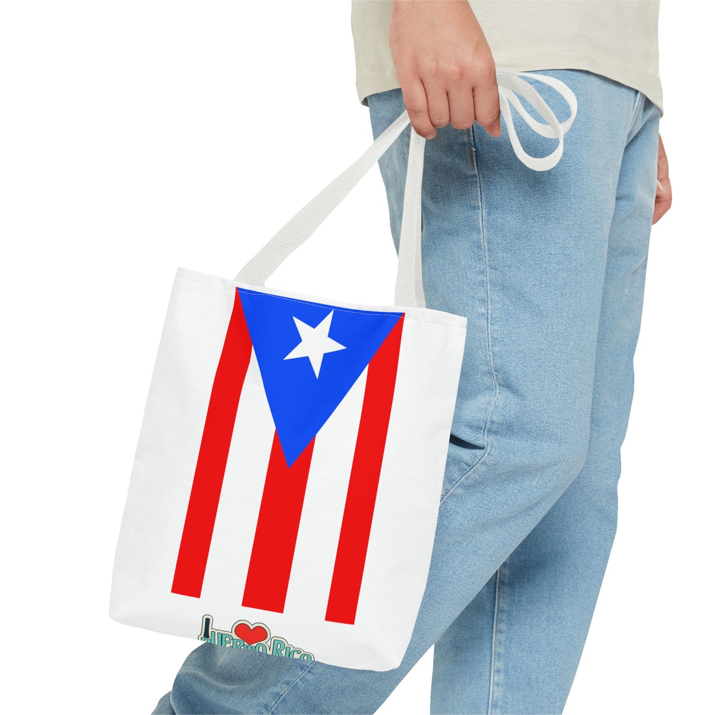 Vibrant Puerto Rican Tote Bag, Beach Carryall, Cultural Shopping Bag, Puerto Rico Pride, Vacation Accessory, Summer Essentials