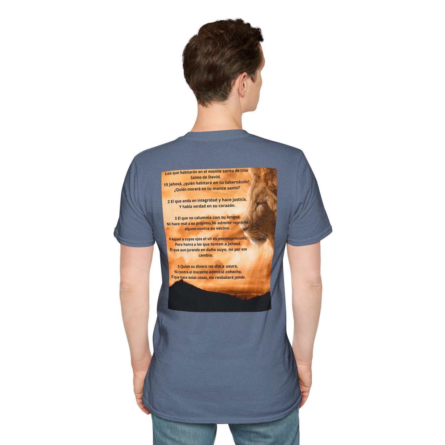 SALMOS 15 Inspirational T-Shirt, Unisex Softstyle Tee, Birthday Gift, Motivational Shirt, Soft Cotton Top, Unique Design