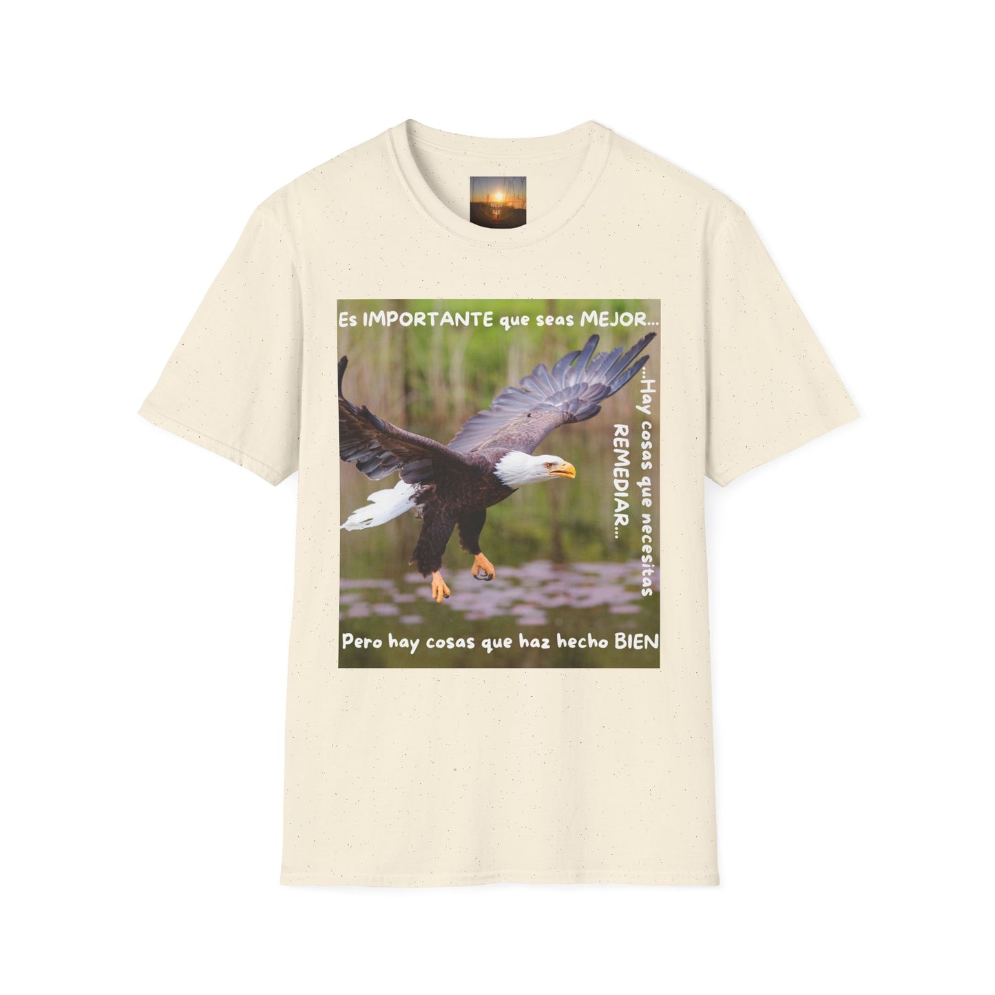 Puedes ser MEJOR Inspirational Eagle T-Shirt, Motivational Aviary Tee, Unisex Graphic Shirt, Perfect Gift for Nature Lovers