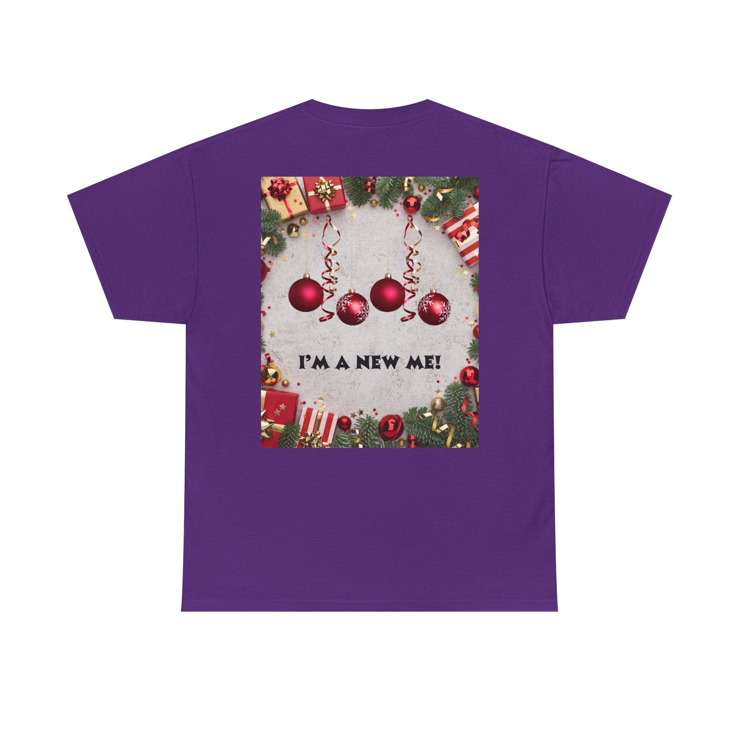 Christmas-Themed Unisex Heavy Cotton Tee, Holiday Gift, Festive Apparel, Family Gatherings, New Year Celebrations, Cute Christmas Shirt