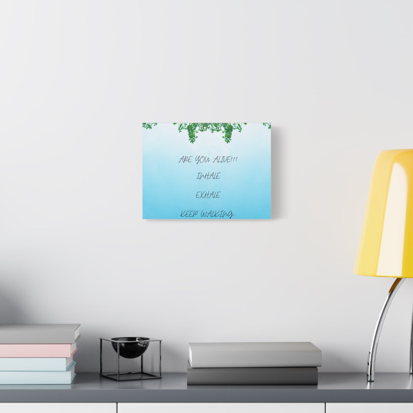 ARE YOU ALIVE Motivational Wall Art Canvas, Inspirational Decor, Modern Home Aesthetic, Mindfulness Gift, Positive Affirmation Art, Living Room Decor