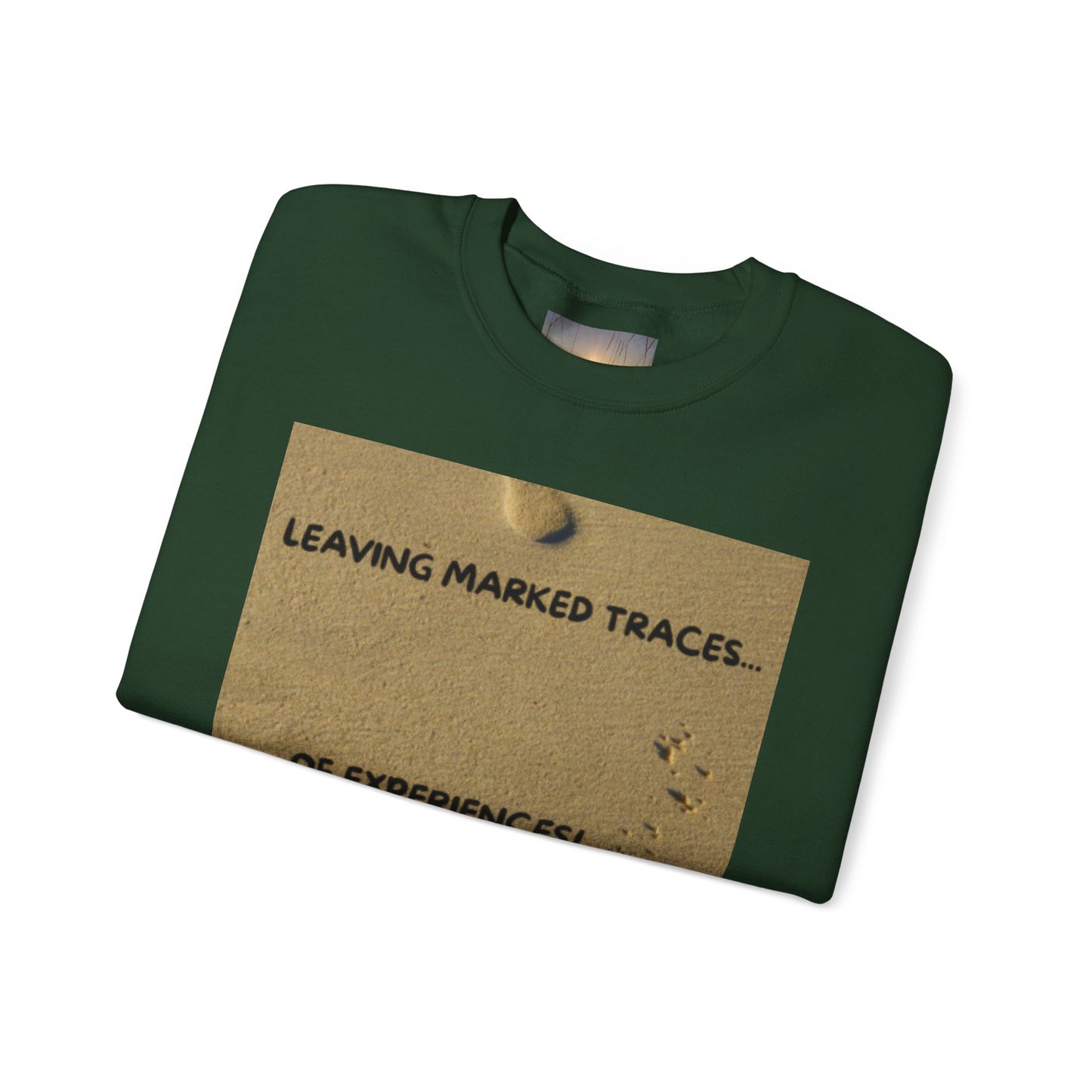 LEAVING MARKED TRACES New Beginnings Crewneck Sweatshirt | Inspirational Gift, Motivational Apparel, Unisex Fashion, Casual Wear, Self-Improvement