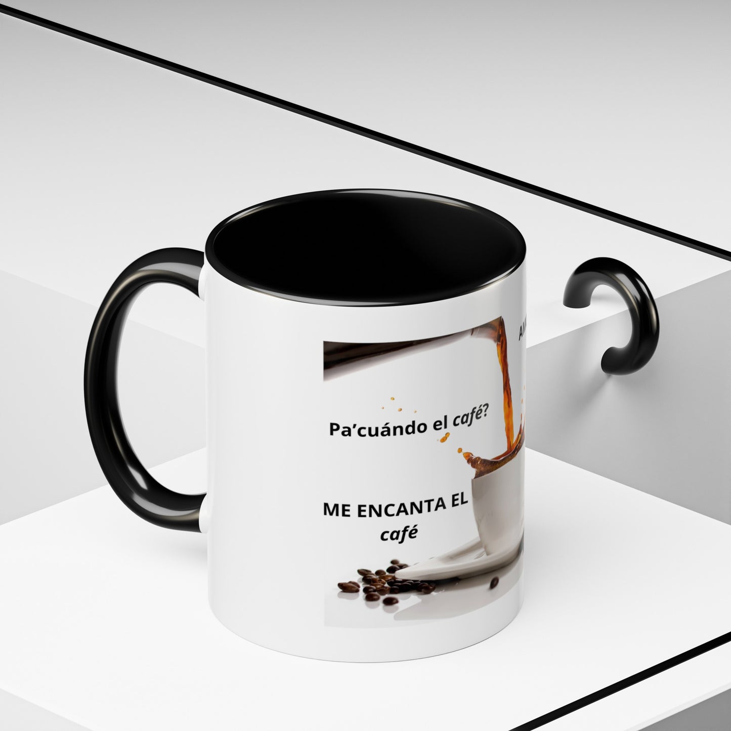 NEW ME IM AMO EL café Accent Coffee Mug (11, 15oz)