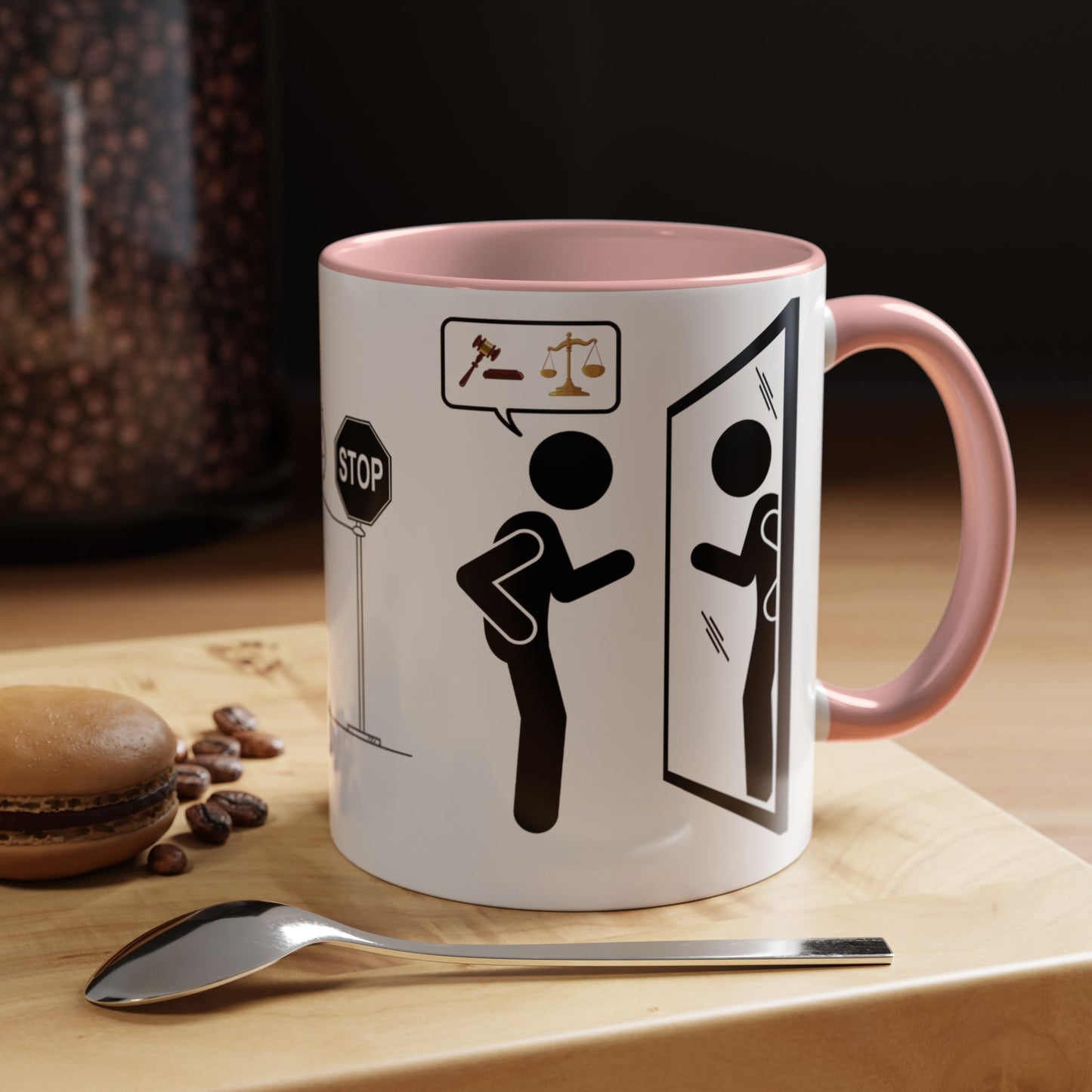 JUZGANDO Coffee Mug for Everyday Laughs, Funny Gift for Coffee Lovers, Quirky Office Mug, Unique Holiday Gift, Playful Drinkware