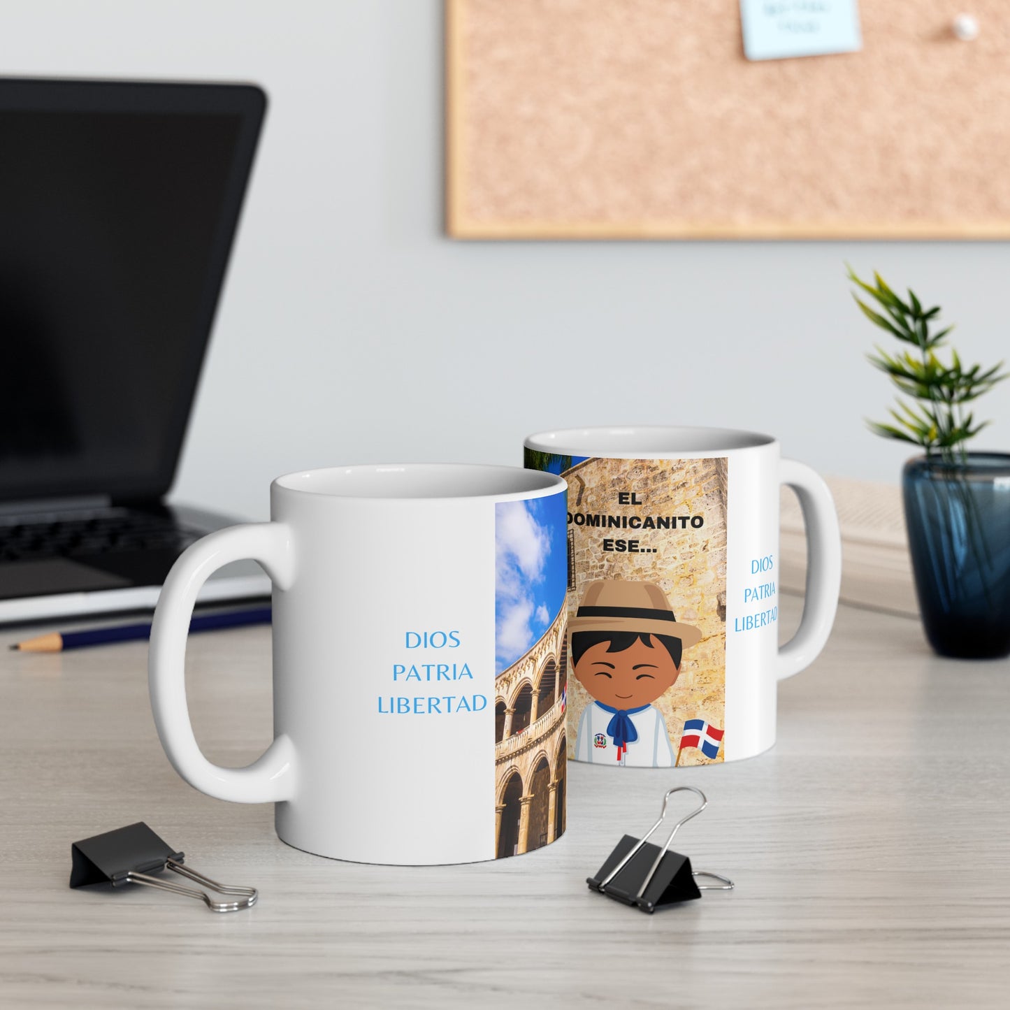 DIOS PATRIA LIBERTAD EL DOMINICANITO ESE Ceramic Mug 11oz