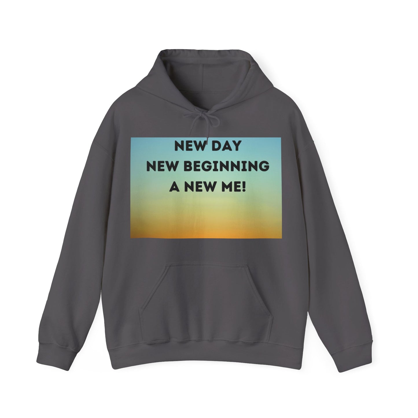 NEW DAY NEW BEGINNING A NEW ME Unisex Heavy Blend™ Hooded Sweatshirt
