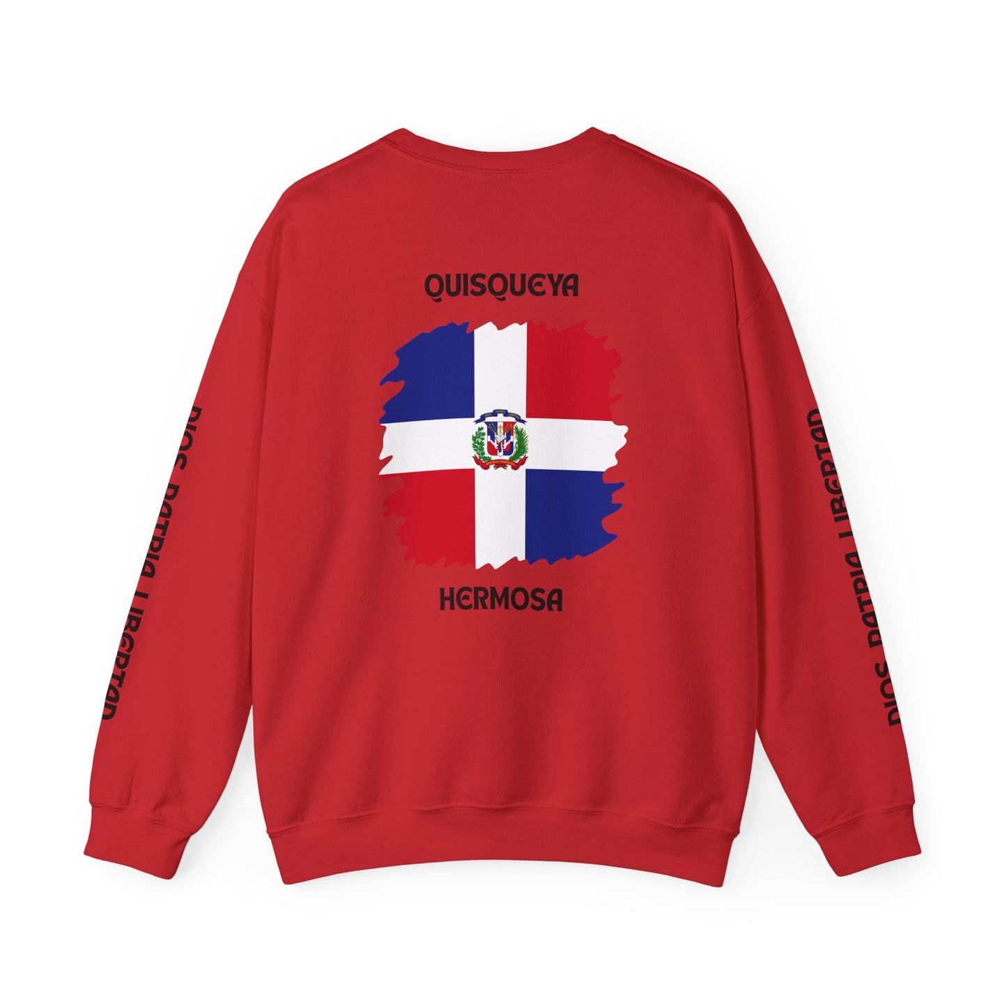 QUISQUEYA HERMOSA Tropical Paradise Sweatshirt - Dios Patria Libertad, Quisqueya Hermosa, Dominican Republic Gift, Beach Vibes, Unisex Crewneck