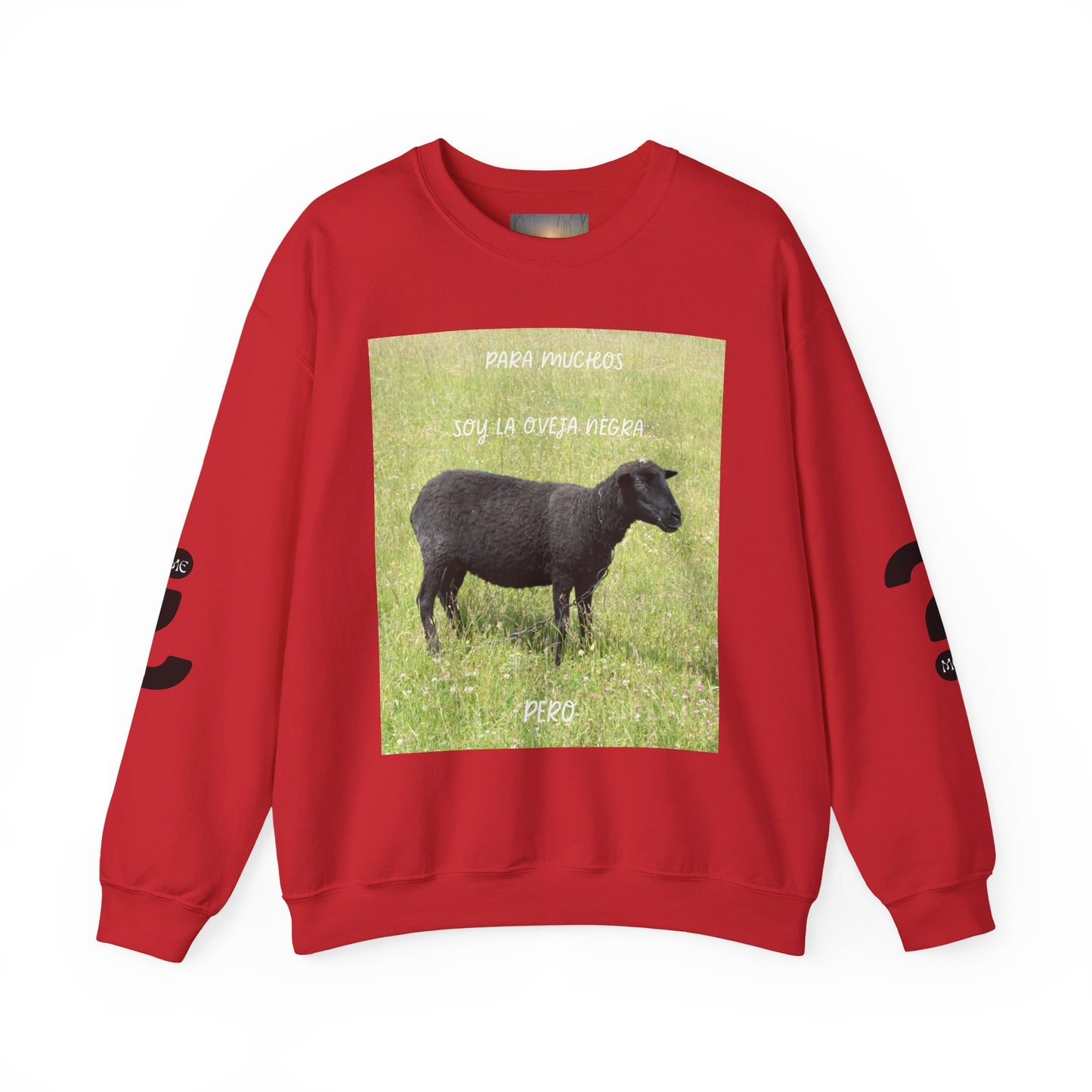 OVEJA NEGRA Crewneck Sweatshirt, Perfect Gift for Animal Lovers, Farmhouse Style, Pastoral Vibe, Ideal for Holidays