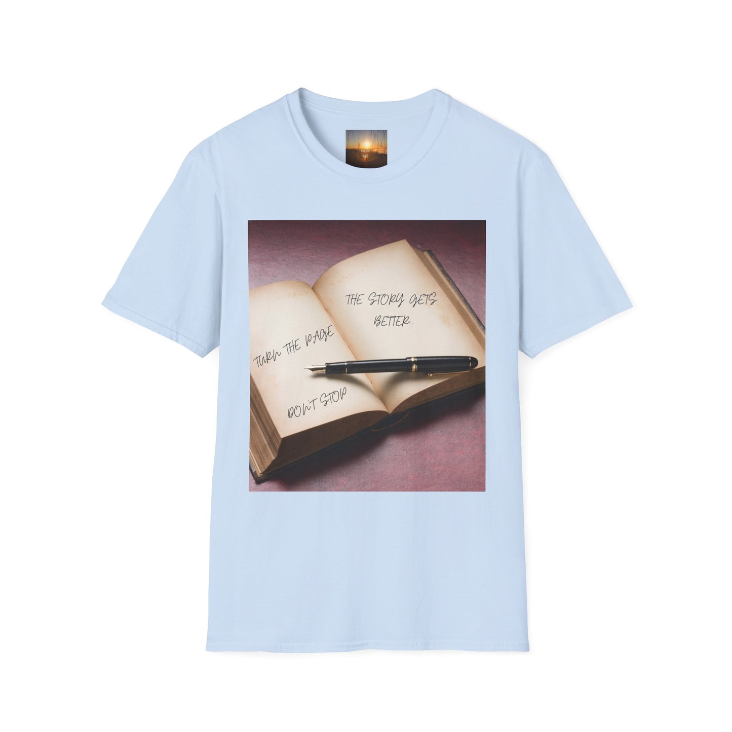TURN THE PAGE Inspirational Book T-Shirt, Motivational Tee, Reading Lover Gift, Journal Enthusiast Apparel, Bookworm T-Shirt, Literary Quote Shirt
