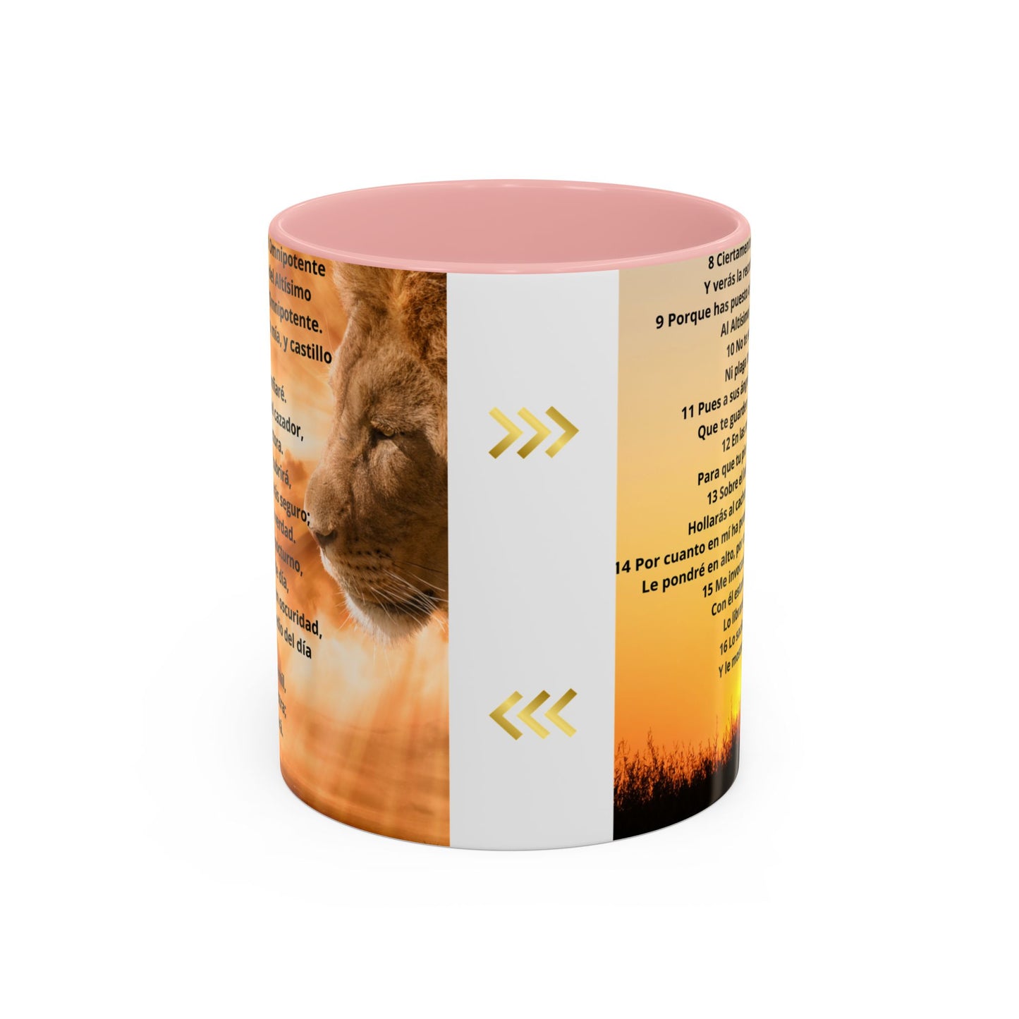 SALMO 91 Inspirational Coffee Mug, Motivational Mug, Gift for Coffee Lovers, Cozy Morning Vibes, Religious Gift