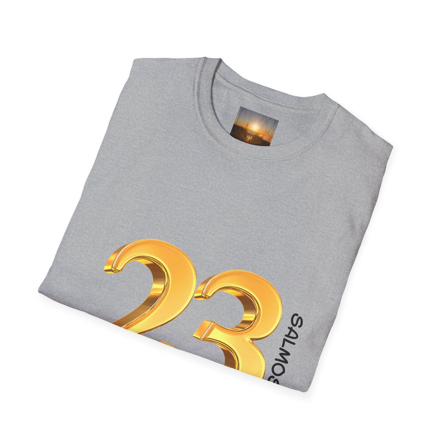 SALMOS 23 Inspirational Unisex T-Shirt with Psalm 23 Design, Motivational Gift for Friends, Faith-Based Apparel, Religious Shirt, Casual Wear