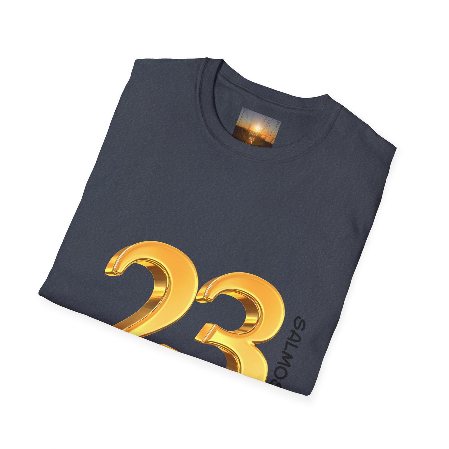SALMOS 23 Inspirational Unisex T-Shirt with Psalm 23 Design, Motivational Gift for Friends, Faith-Based Apparel, Religious Shirt, Casual Wear