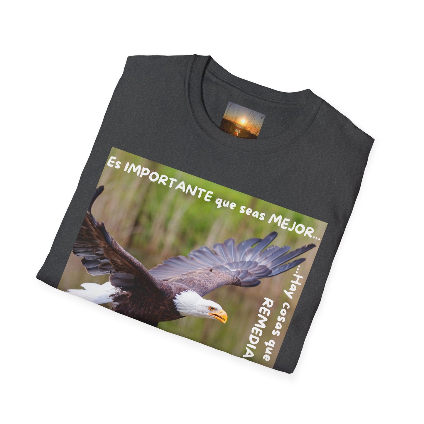 Puedes ser MEJOR Inspirational Eagle T-Shirt, Motivational Aviary Tee, Unisex Graphic Shirt, Perfect Gift for Nature Lovers