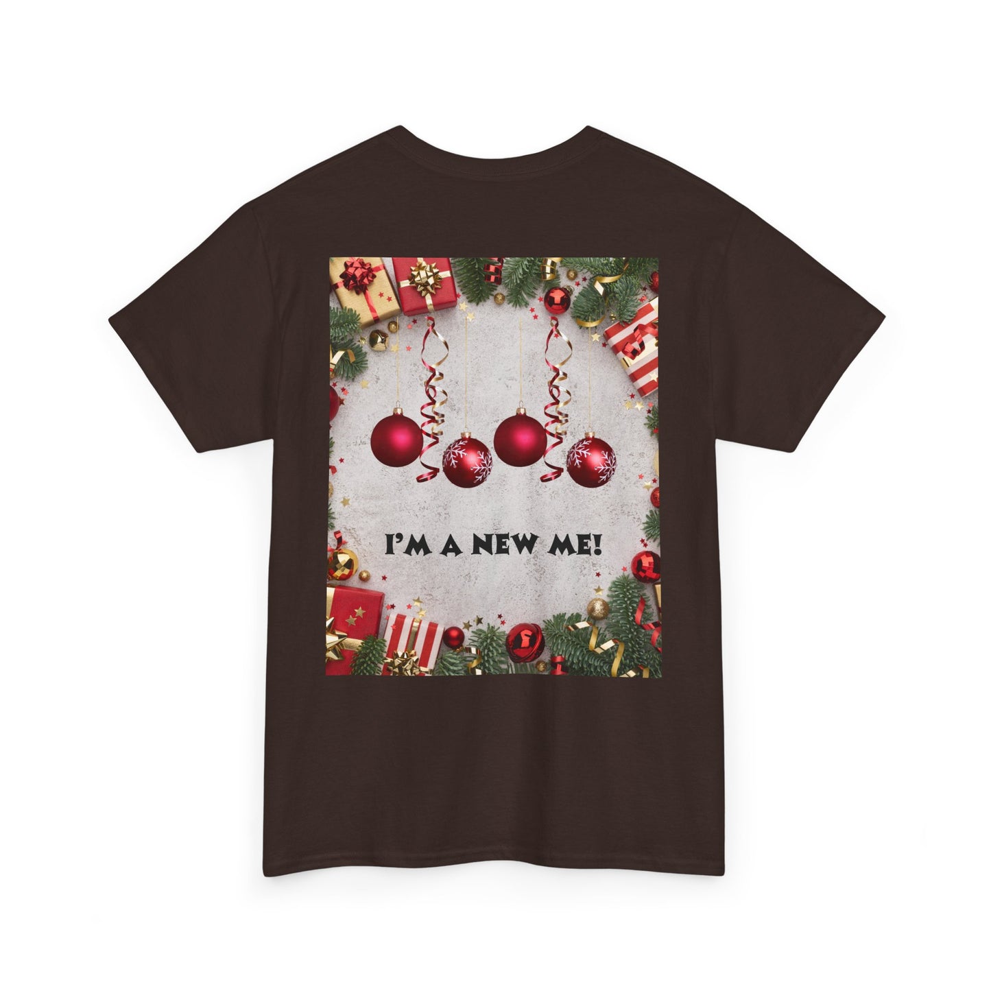 Christmas-Themed Unisex Heavy Cotton Tee, Holiday Gift, Festive Apparel, Family Gatherings, New Year Celebrations, Cute Christmas Shirt