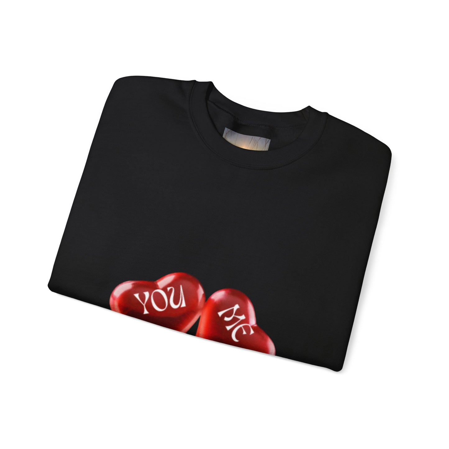 YOU AND ME Romantic Crewneck Sweatshirt, Valentine's Day Gift, Heart Sweatshirt, Unisex Love Hoodie, Couples Apparel