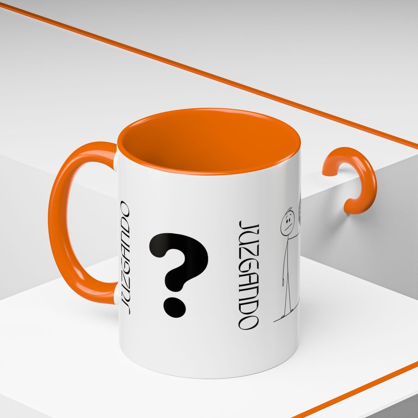JUZGANDO Coffee Mug for Everyday Laughs, Funny Gift for Coffee Lovers, Quirky Office Mug, Unique Holiday Gift, Playful Drinkware