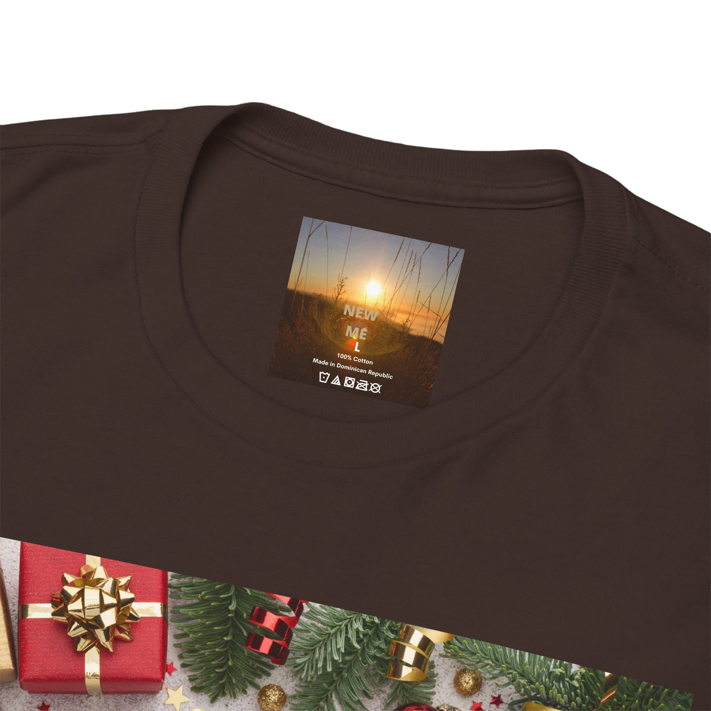 Christmas-Themed Unisex Heavy Cotton Tee, Holiday Gift, Festive Apparel, Family Gatherings, New Year Celebrations, Cute Christmas Shirt