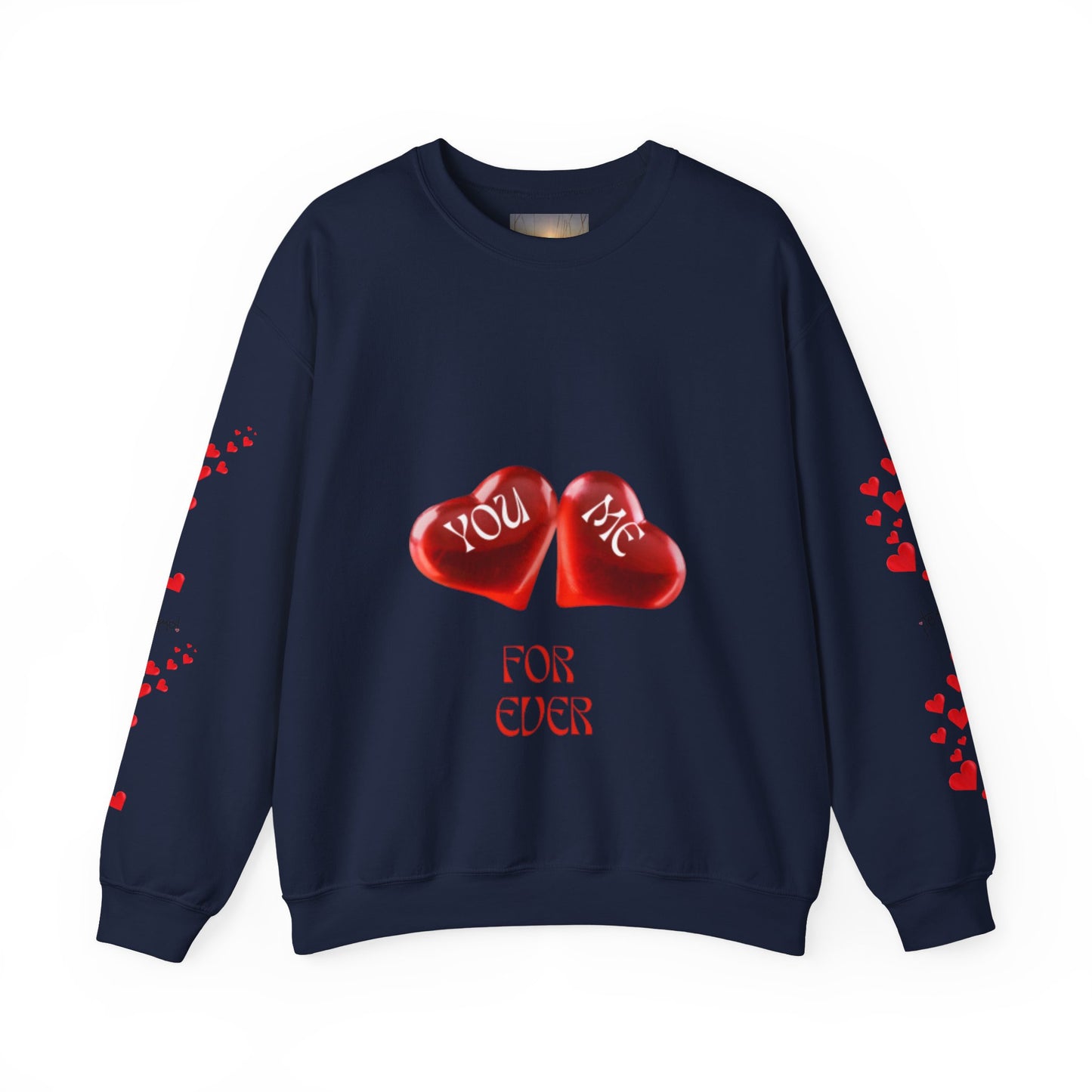 YOU AND ME Romantic Crewneck Sweatshirt, Valentine's Day Gift, Heart Sweatshirt, Unisex Love Hoodie, Couples Apparel
