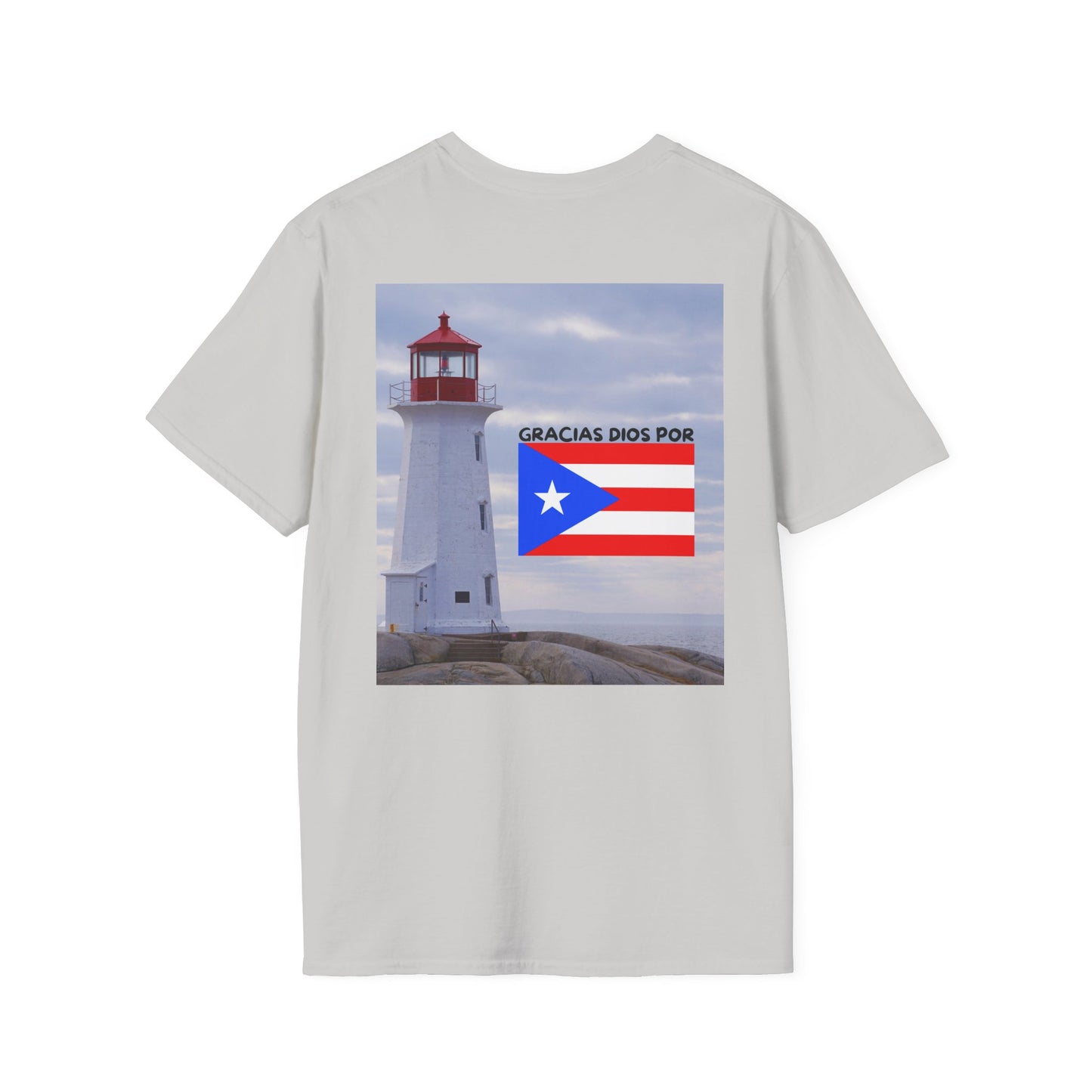 Puerto Rico Pride T-Shirt, Beach Vacation Tee, Unisex Graphic Shirt, Lighthouse Design, Caribbean Summer Wear