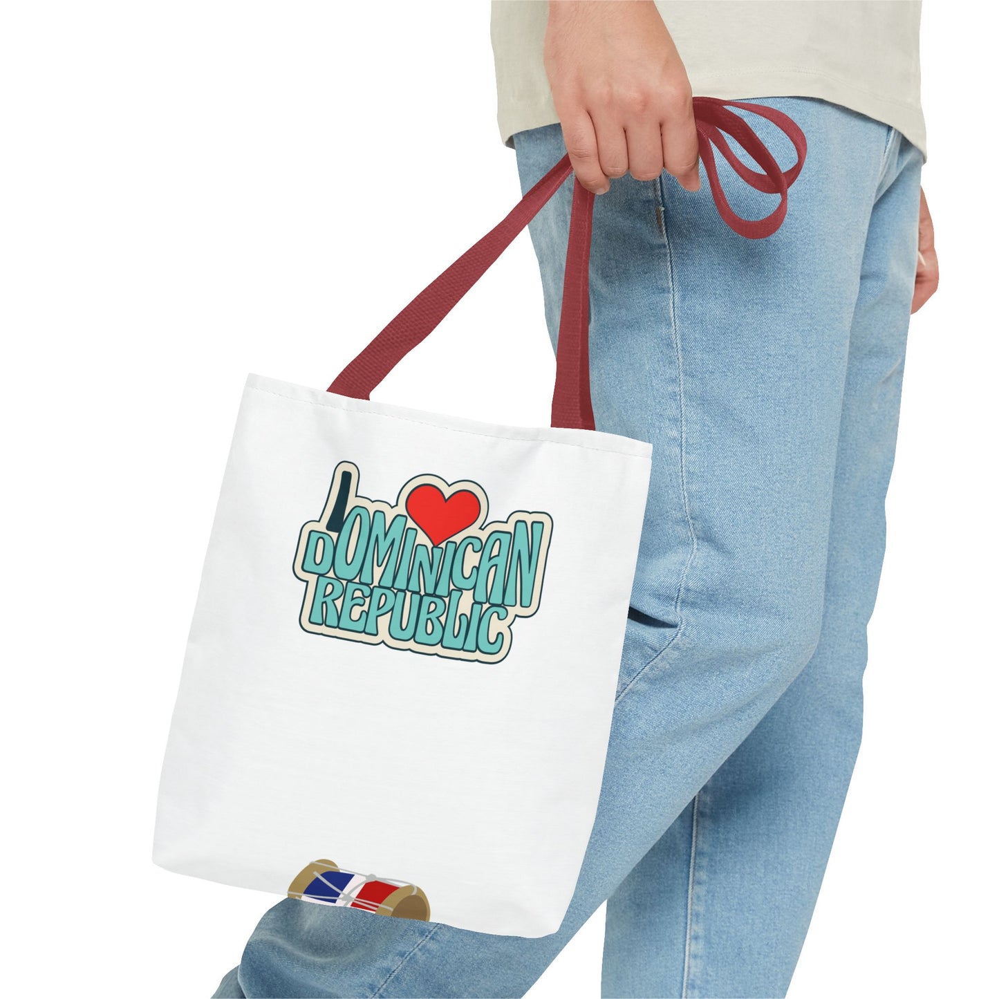 Dominican Republic Love Tote Bag, Vacation Souvenir, Beach Bag, Travel Companion, Gift for Mom, Proud Dominican