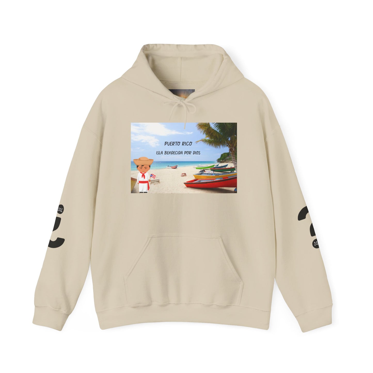 Puerto Rico Love Hooded Sweatshirt, Beach Vibes Sweatshirt, Unisex Vacation Hoodie, Island Life Apparel, Tropical Gift for Travelers