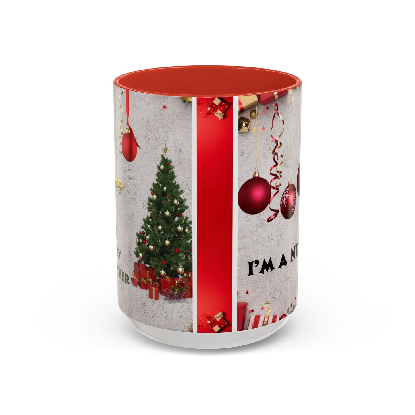 Festive Accent Coffee Mug for New Beginnings, Holiday Gift for Friends, Christmas Celebration, Unique Home Decor, Motivational Drinkware