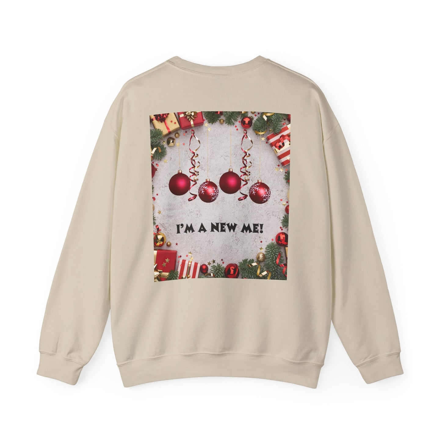 Cozy Christmas Sweatshirt - Reflect Empathy & Be A New You, Holiday Gift, Winter Fashion, Christmas Celebration, Unisex Crewneck